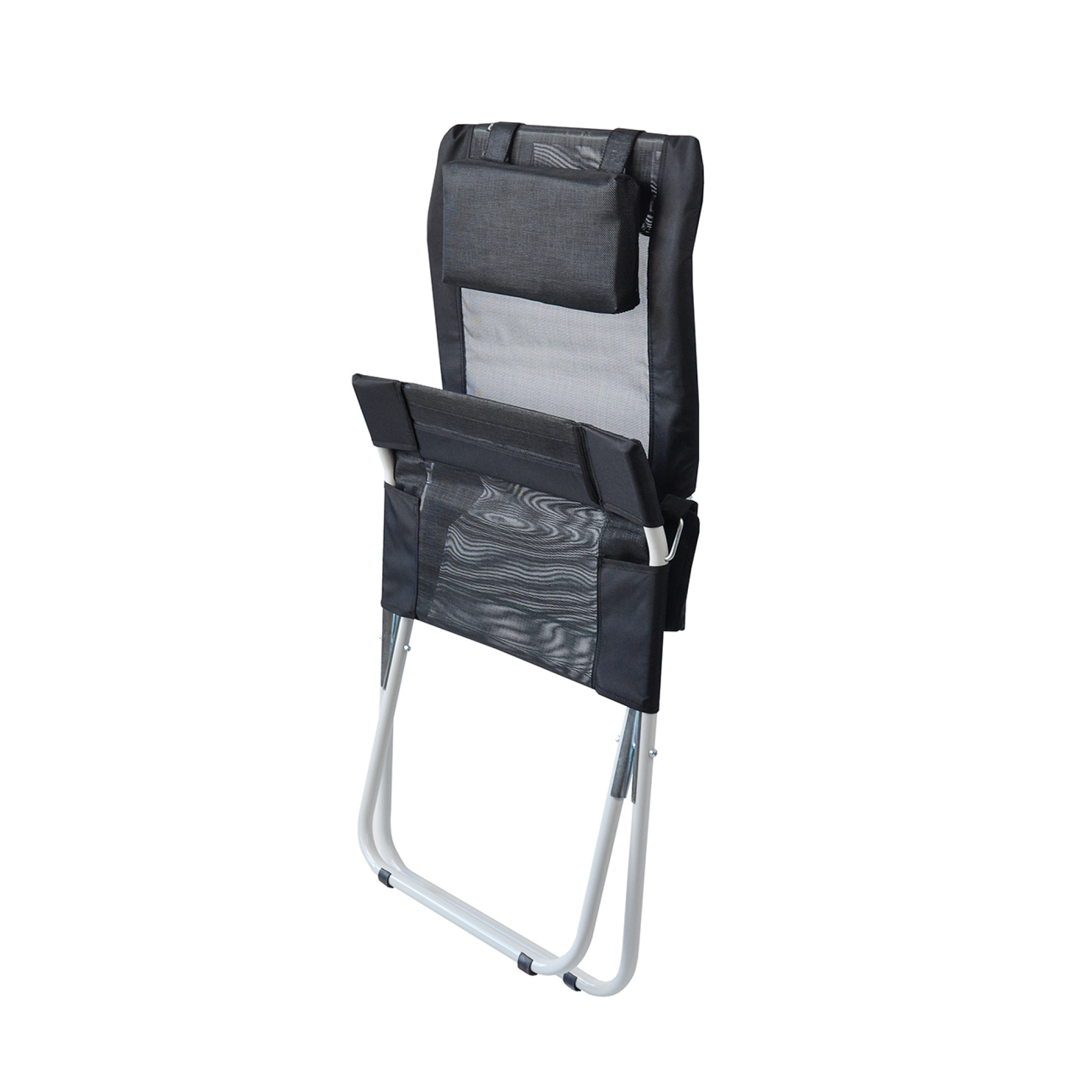 Шезлонг "Горизонт" d25 мм (Текстилен, Черный) - 6 - Robinzon.ua