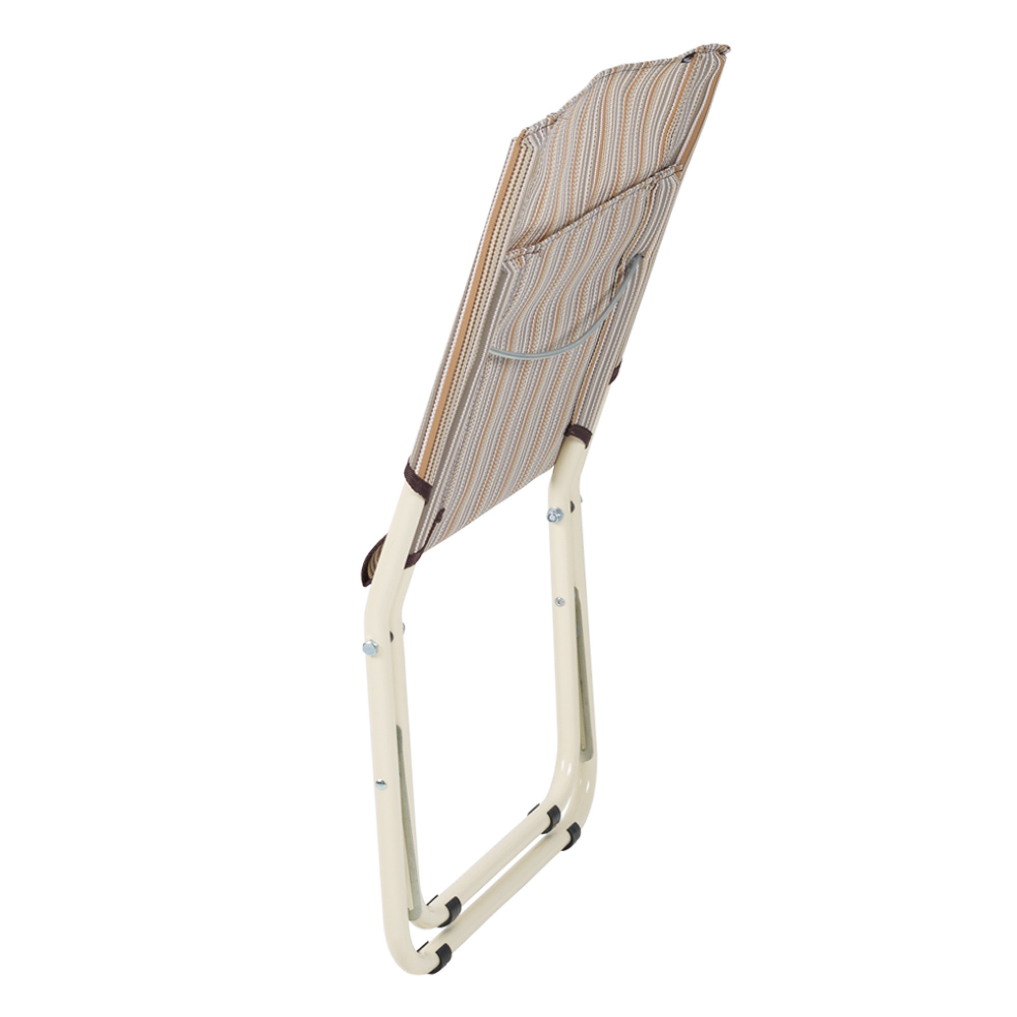 Шезлонг "Міні" d22 мм (Текстилен, Бежева смуга) - 1 - Robinzon.ua