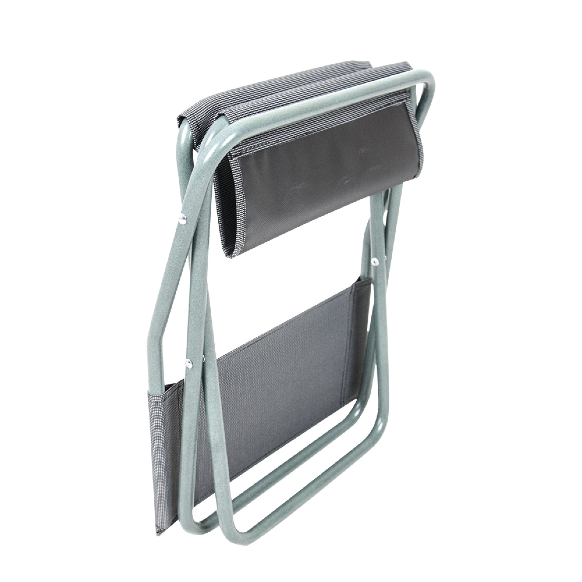 Стілець "Рибак Економ зі спинкою" d16 мм (Меланж, Сiрий) - 3 - Robinzon.ua