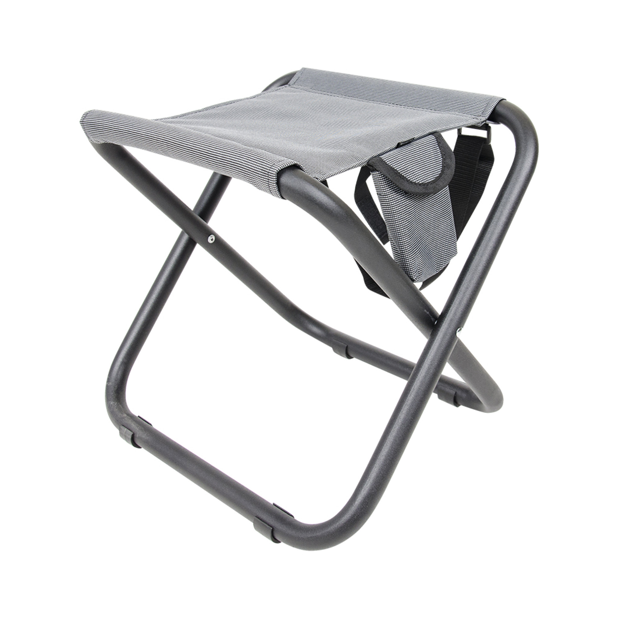 Стілець "Рибак" d25 мм з кишенею (Меланж, Сірий) - Robinzon.ua