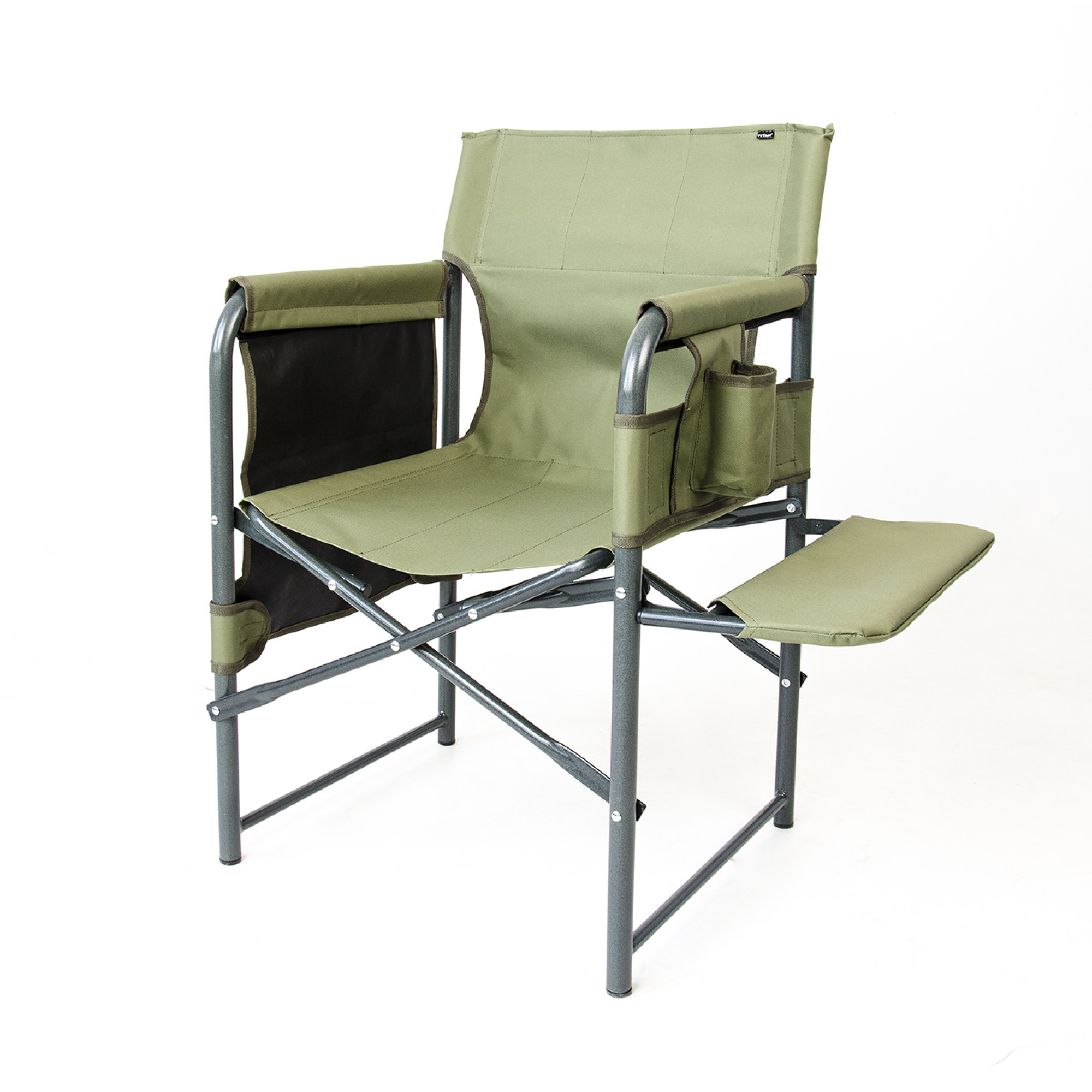 Стілець "Режисер з м'якою полицею Економ" d25 мм (Оксфорд, Хакі) - Robinzon.ua