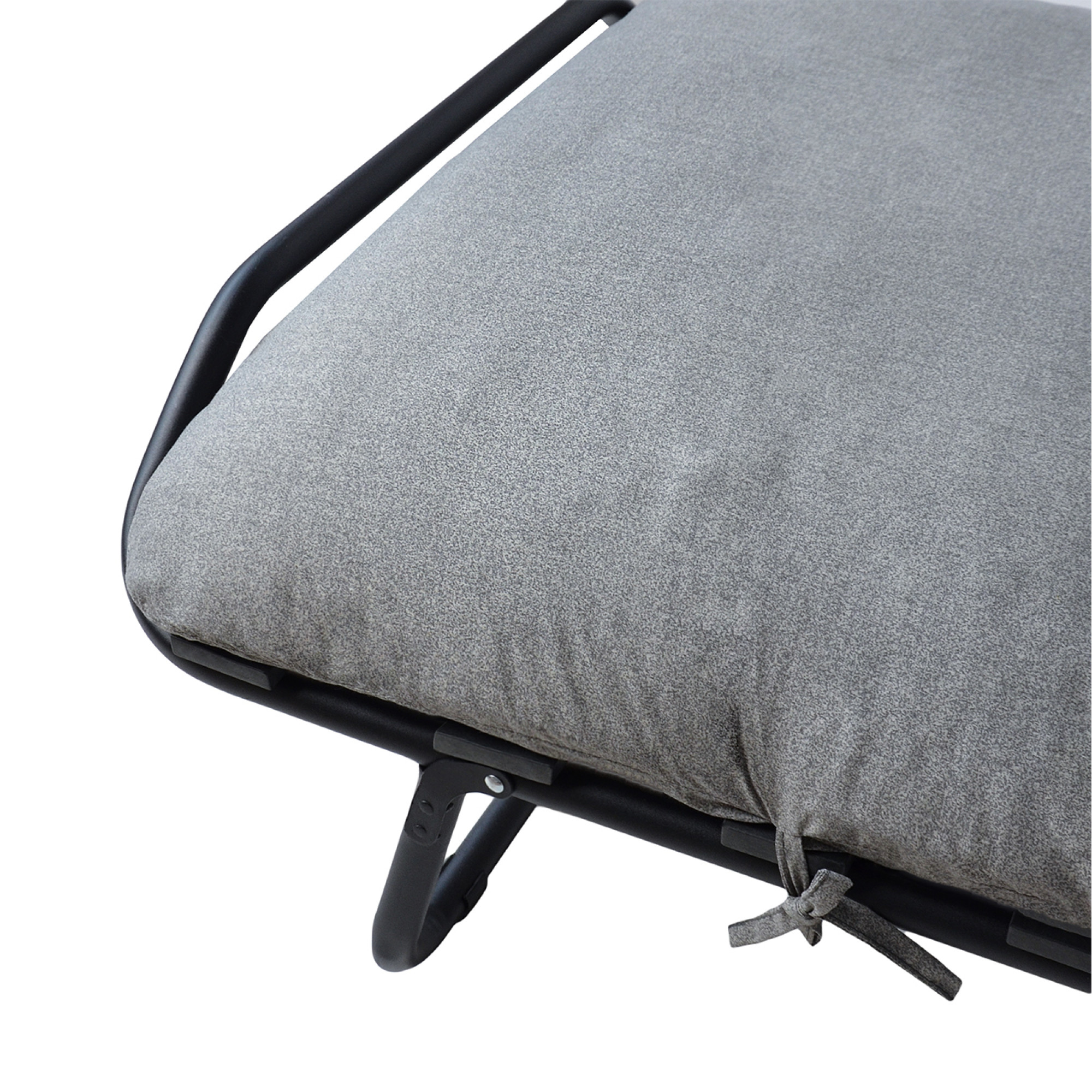 Ліжко на ламелях d25 мм (Бязь, Сіра) - 2 - Robinzon.ua