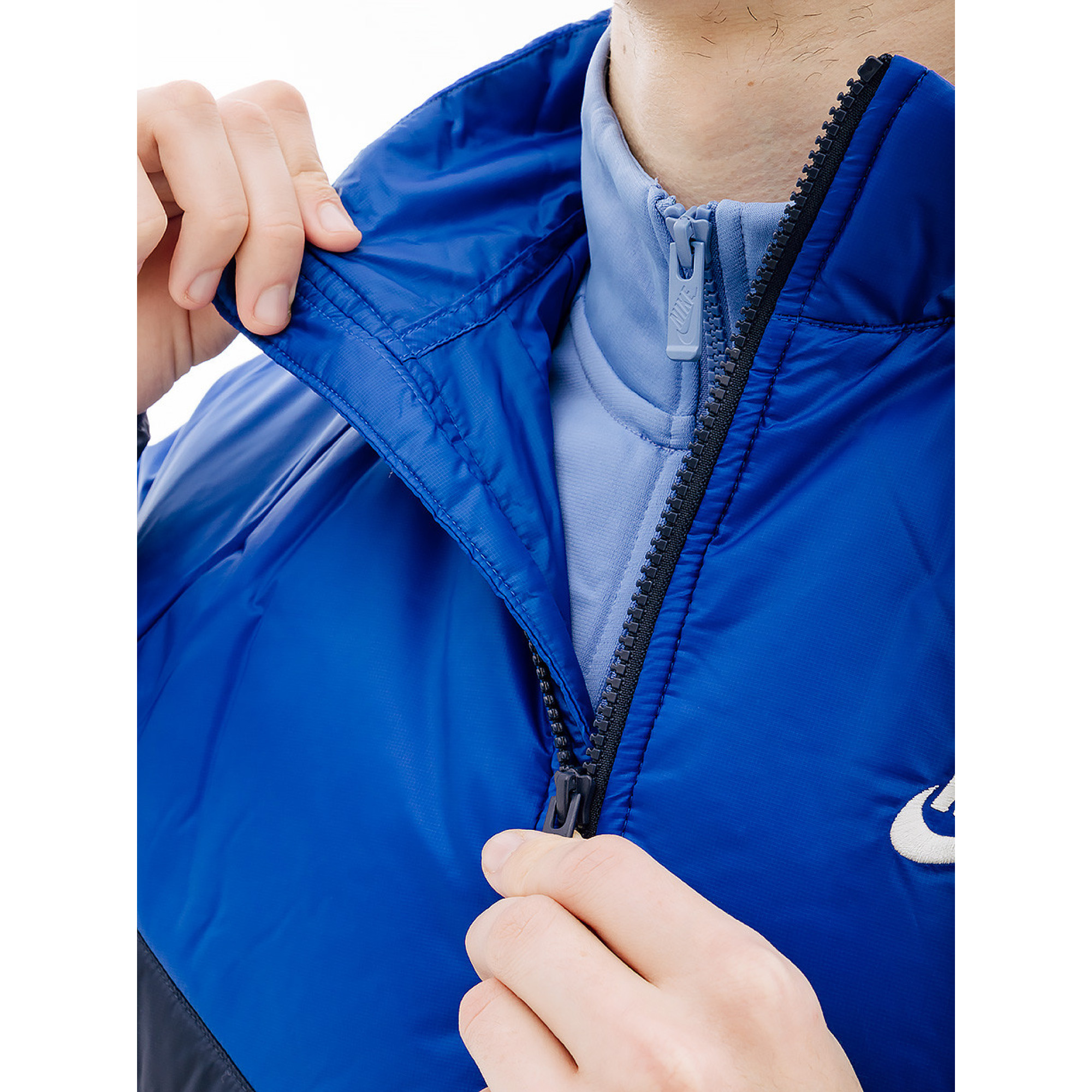 Мужская Куртка Nike MIDWEIGHT PUFFER Синий M (7dFB8195-410 M) - 3 - Robinzon.ua