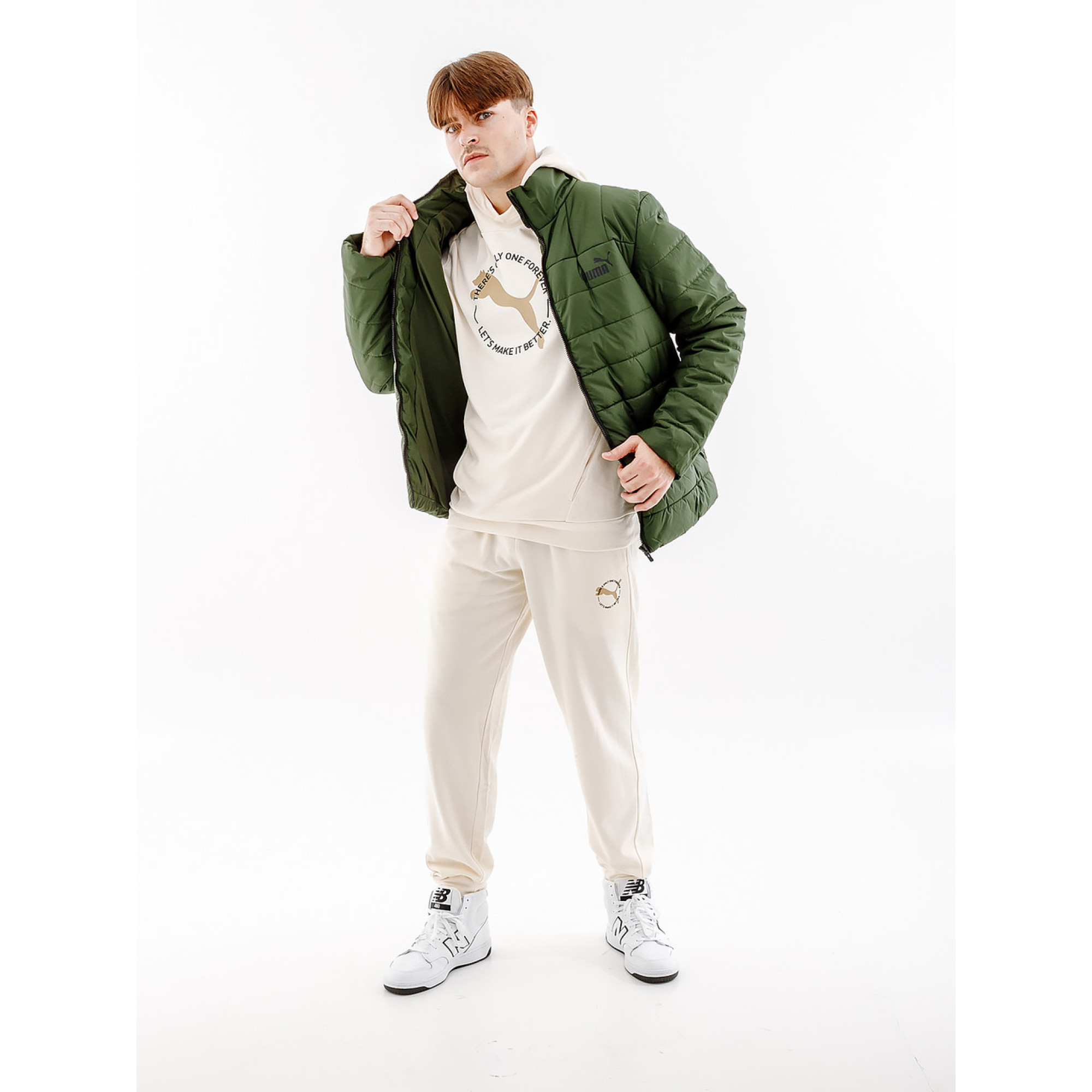 Чоловіча Куртка PUMA ESS+ Padded Jacket Хакі M (7d84934931 M) - 4 - Robinzon.ua