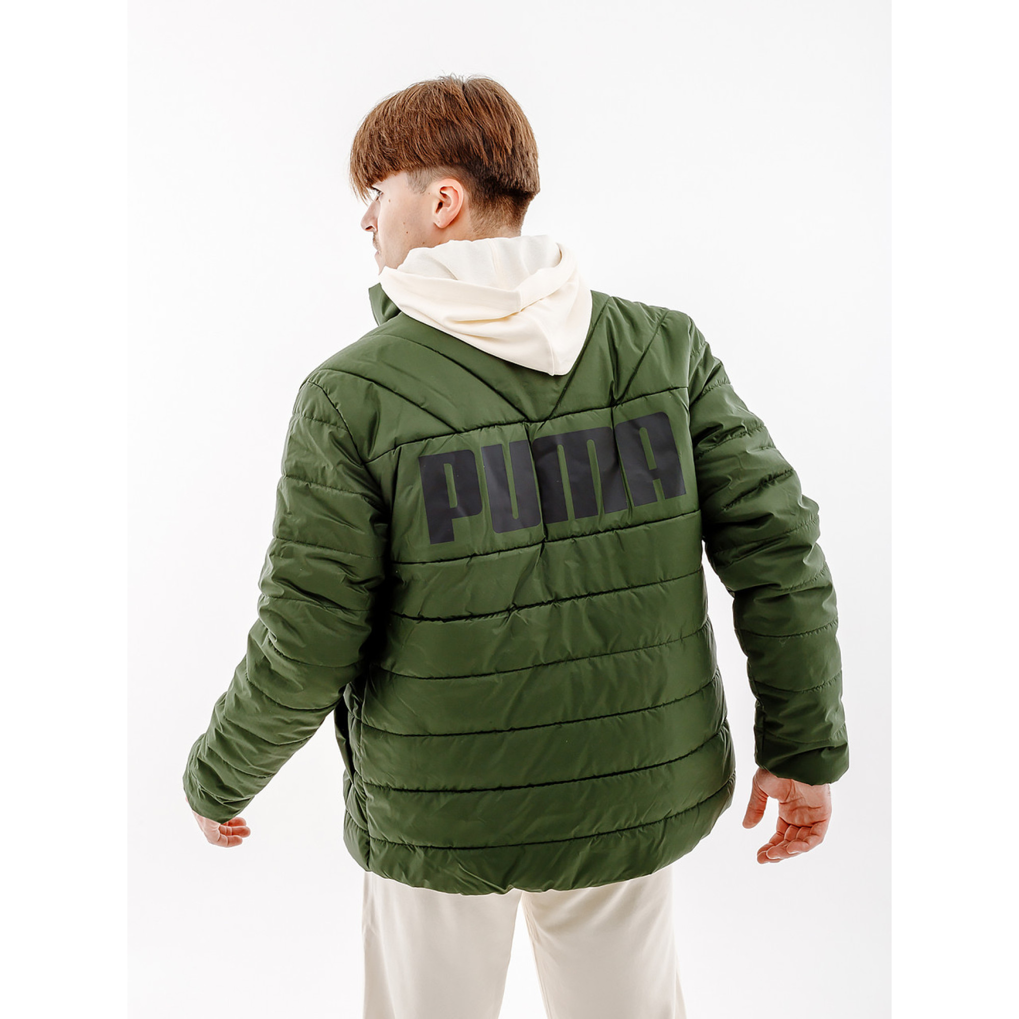 Чоловіча Куртка PUMA ESS+ Padded Jacket Хакі L (7d84934931 L) - 4 - Robinzon.ua