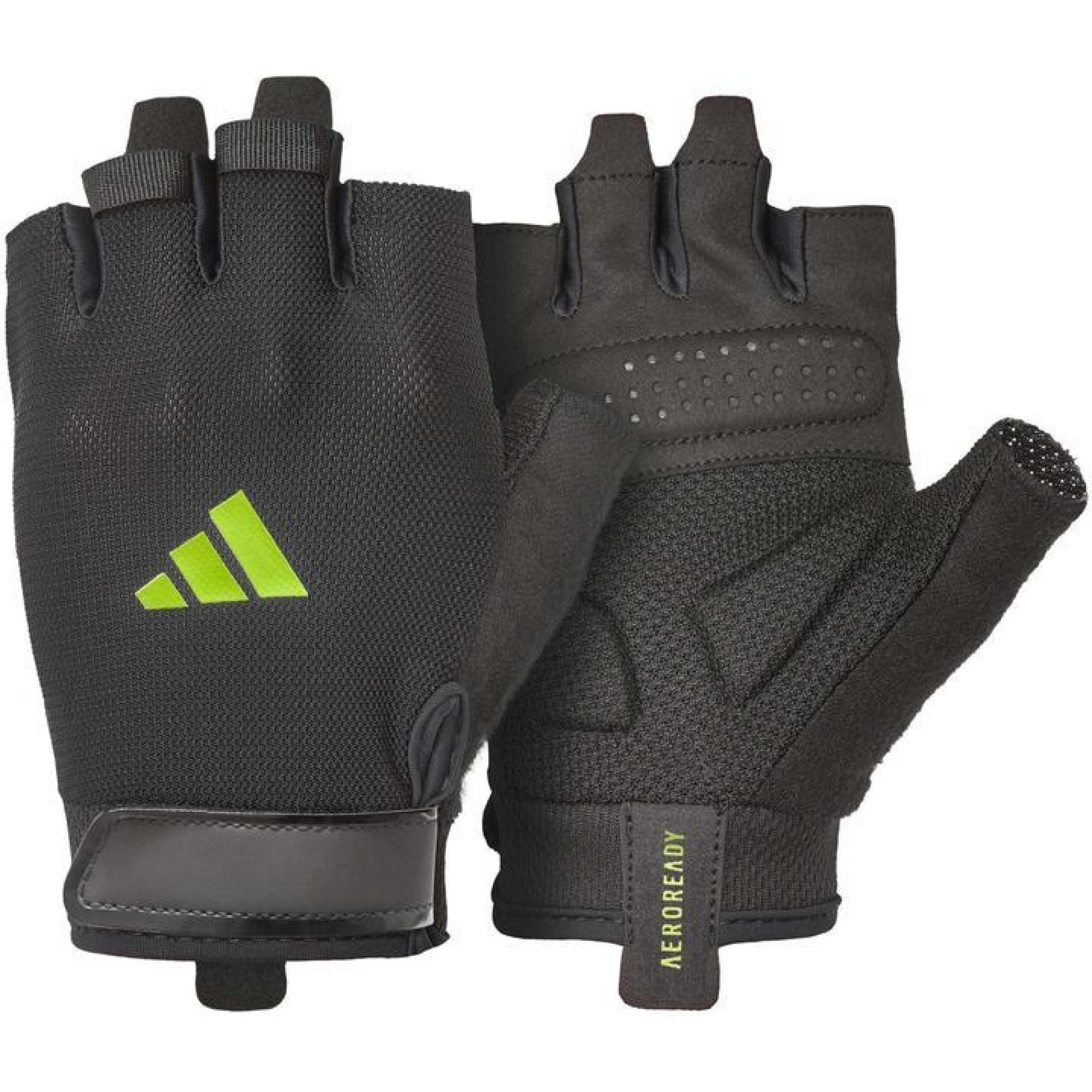 Рукавички для тренінгу Adidas Essential Training Gloves чорний, зелений Уні L ADGB-15003GN L - Robinzon.ua