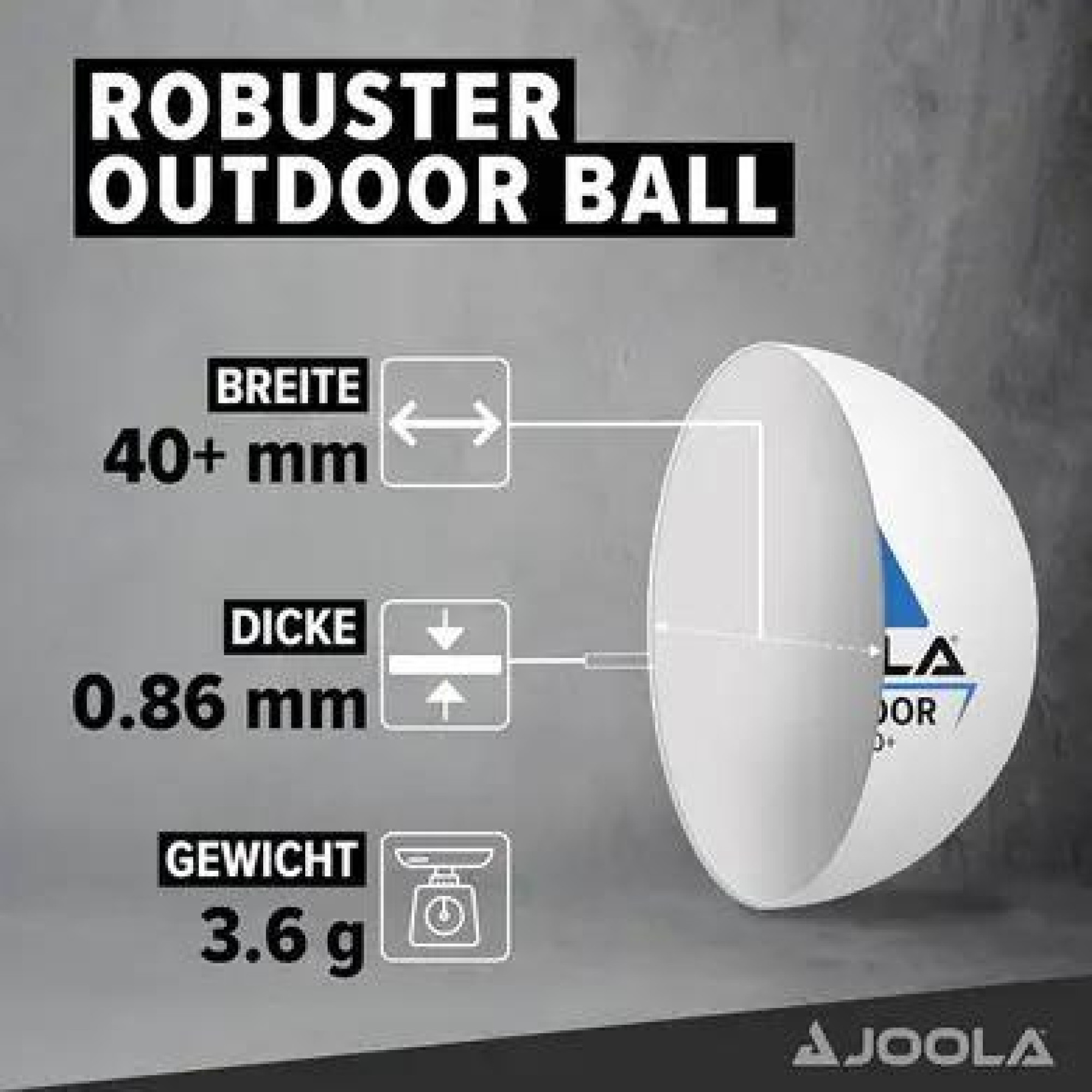 Набір для настільного тенісу Joola Vivid Outdoor 2 Bats 3 Balls (930953) - 6 - Robinzon.ua