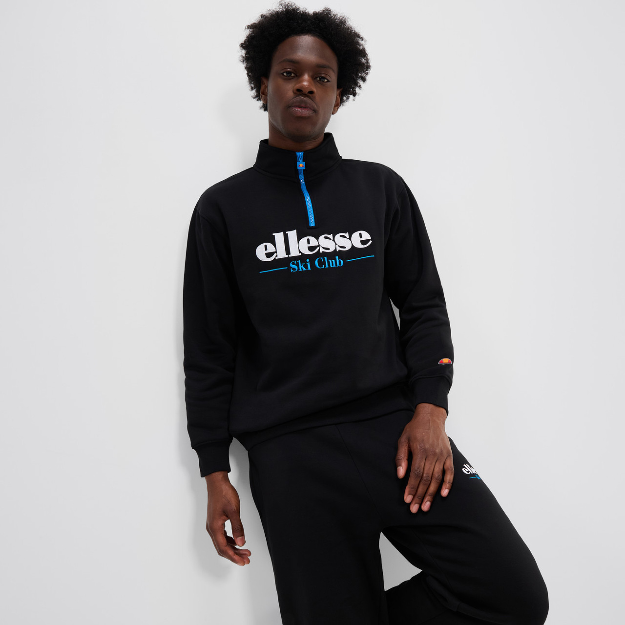 Чоловіча Спортивна кофта Ellesse Baleor 1/4 Zip Top Чорний S (7dSHX20966-011 S) - Robinzon.ua