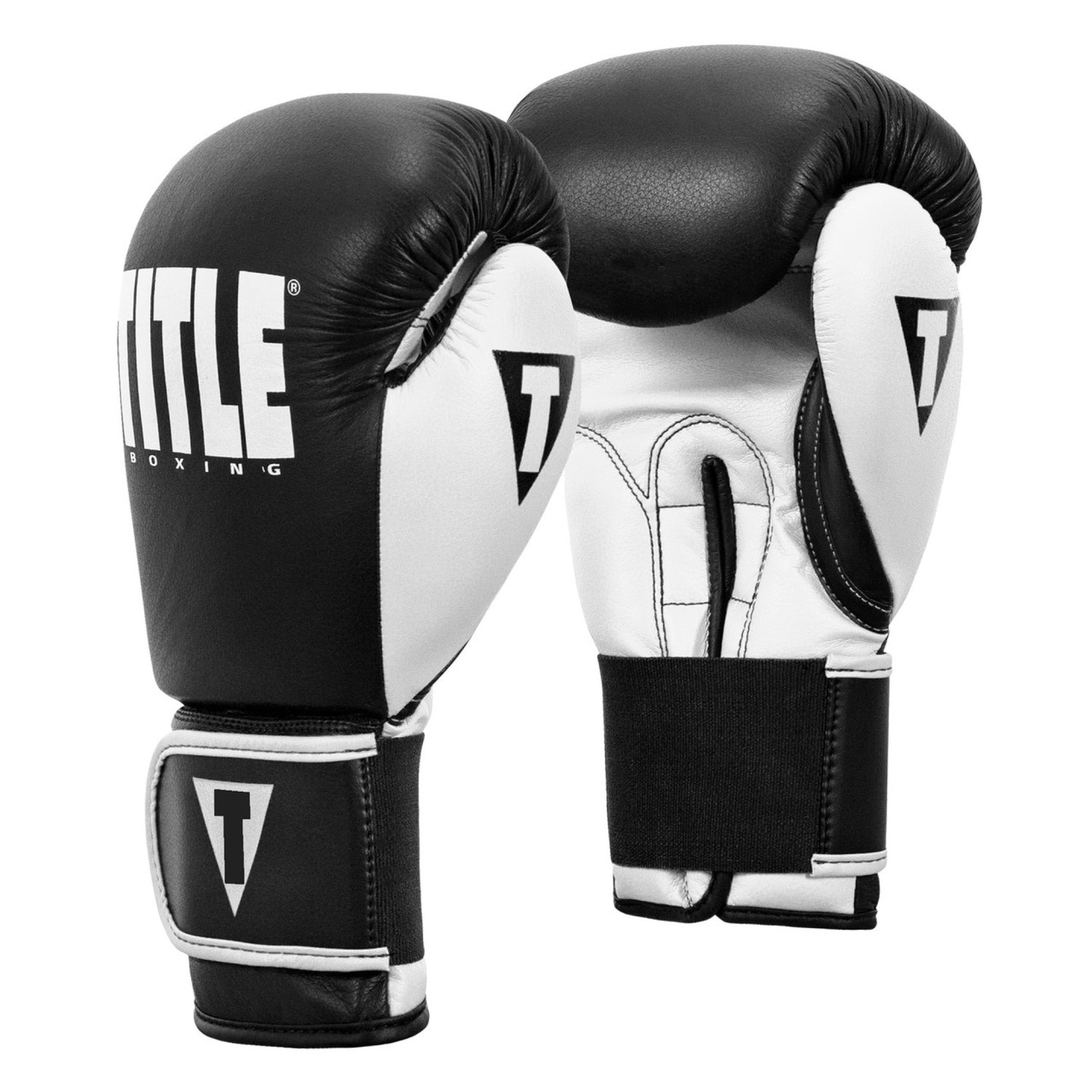 Боксерські рукавиці TITLE Boxing Dynamic Strike Black/White 16 oz - Robinzon.ua