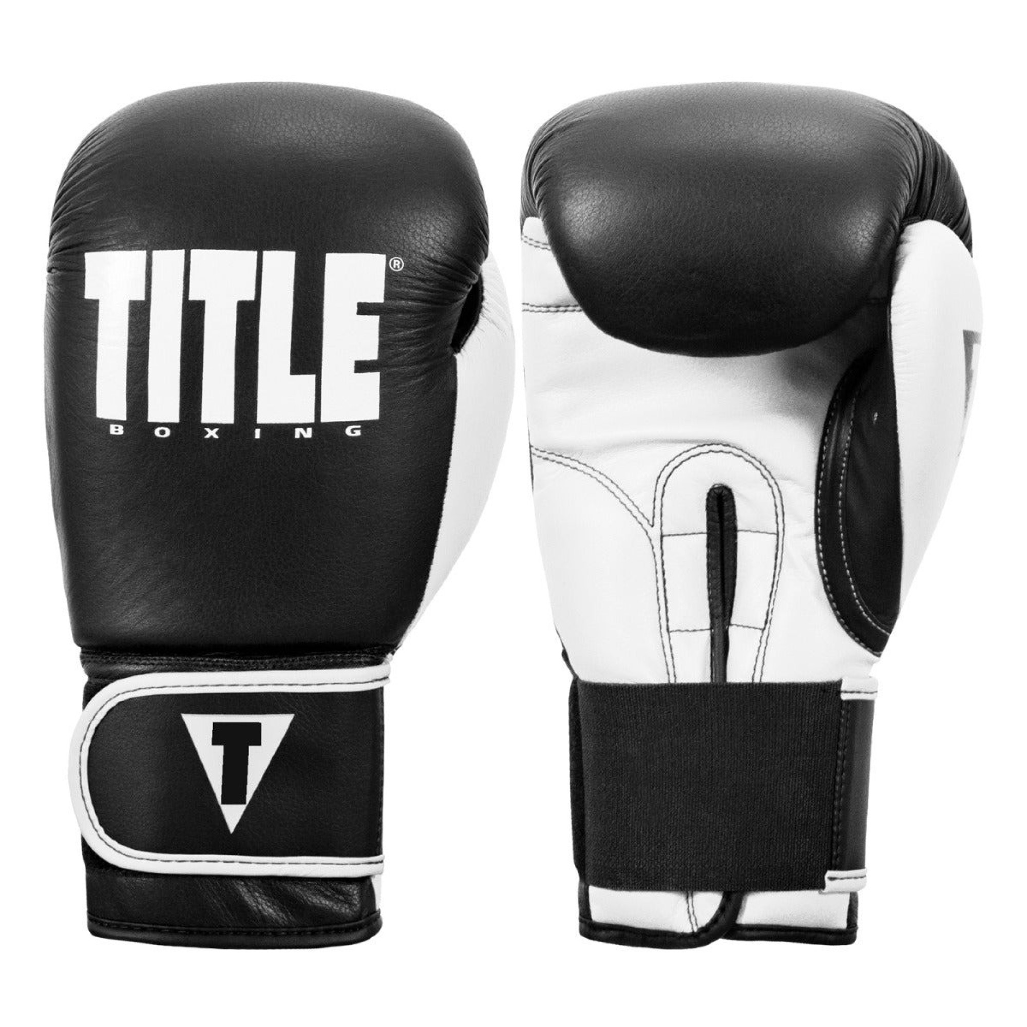 Боксерські рукавиці TITLE Boxing Dynamic Strike Black/White 12 oz - 1 - Robinzon.ua