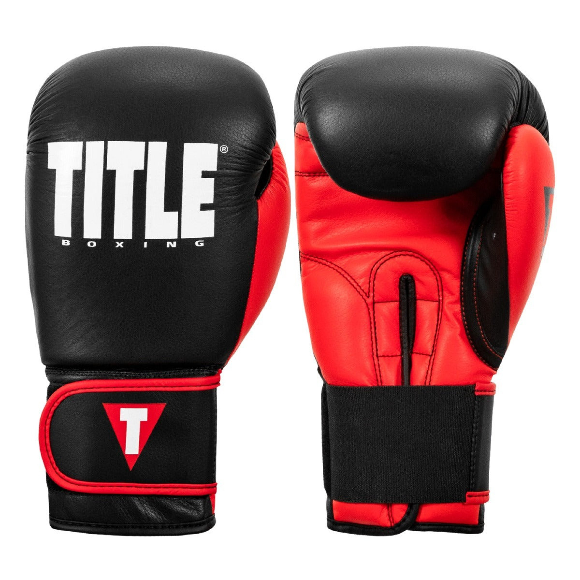 Боксерські рукавиці TITLE Boxing Dynamic Strike Black/Red 14 oz - 1 - Robinzon.ua