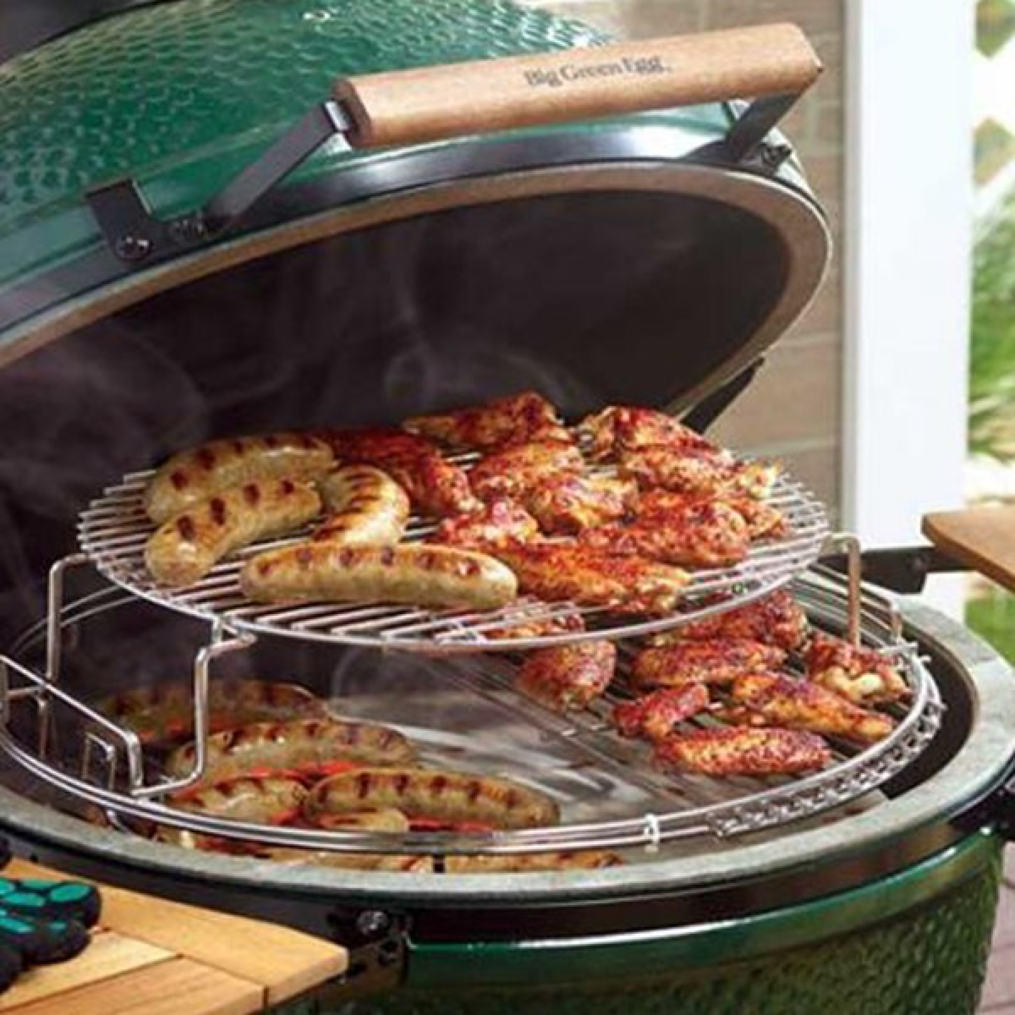 Грати дворівневі для гриля L металеві Big Green Egg 120755 - 1 - Robinzon.ua