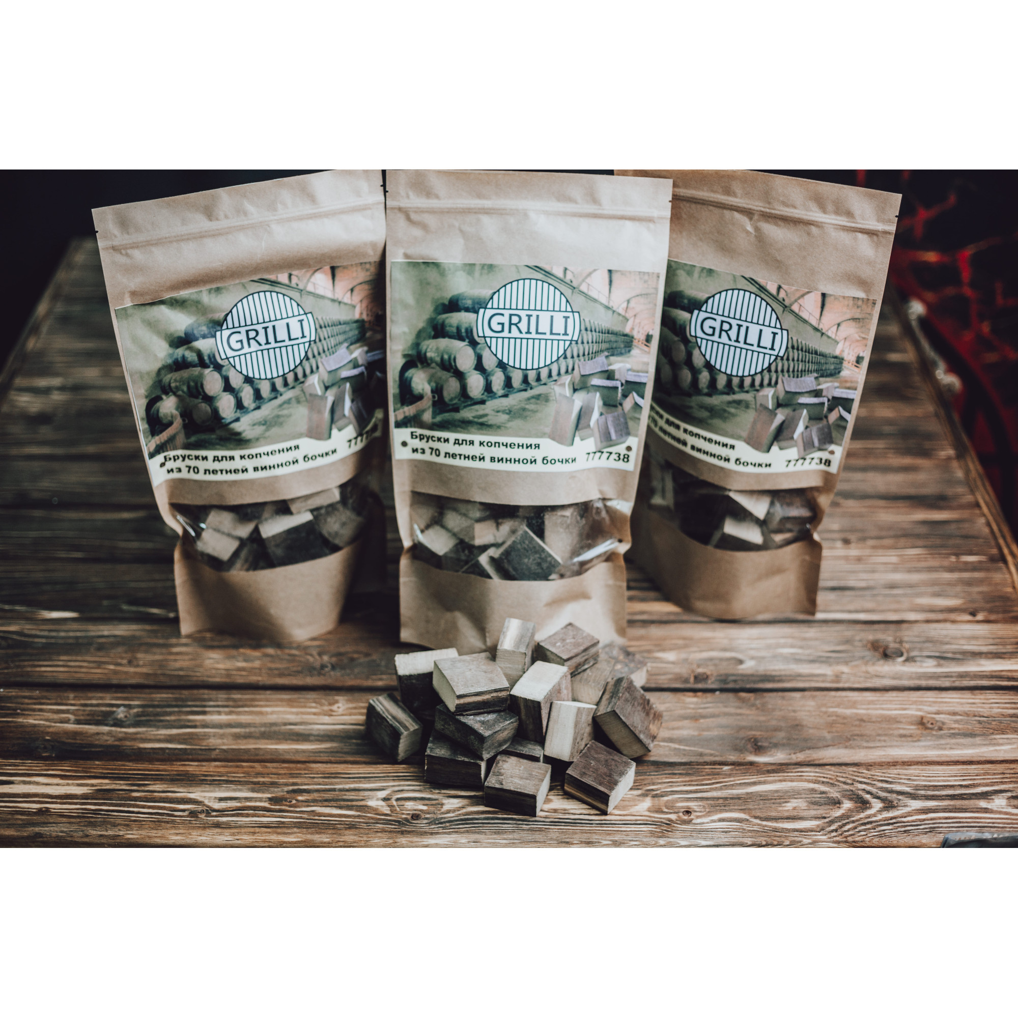 Бруски для копчения из 70-летней винной бочки 500г 777738. - 4 - Robinzon.ua