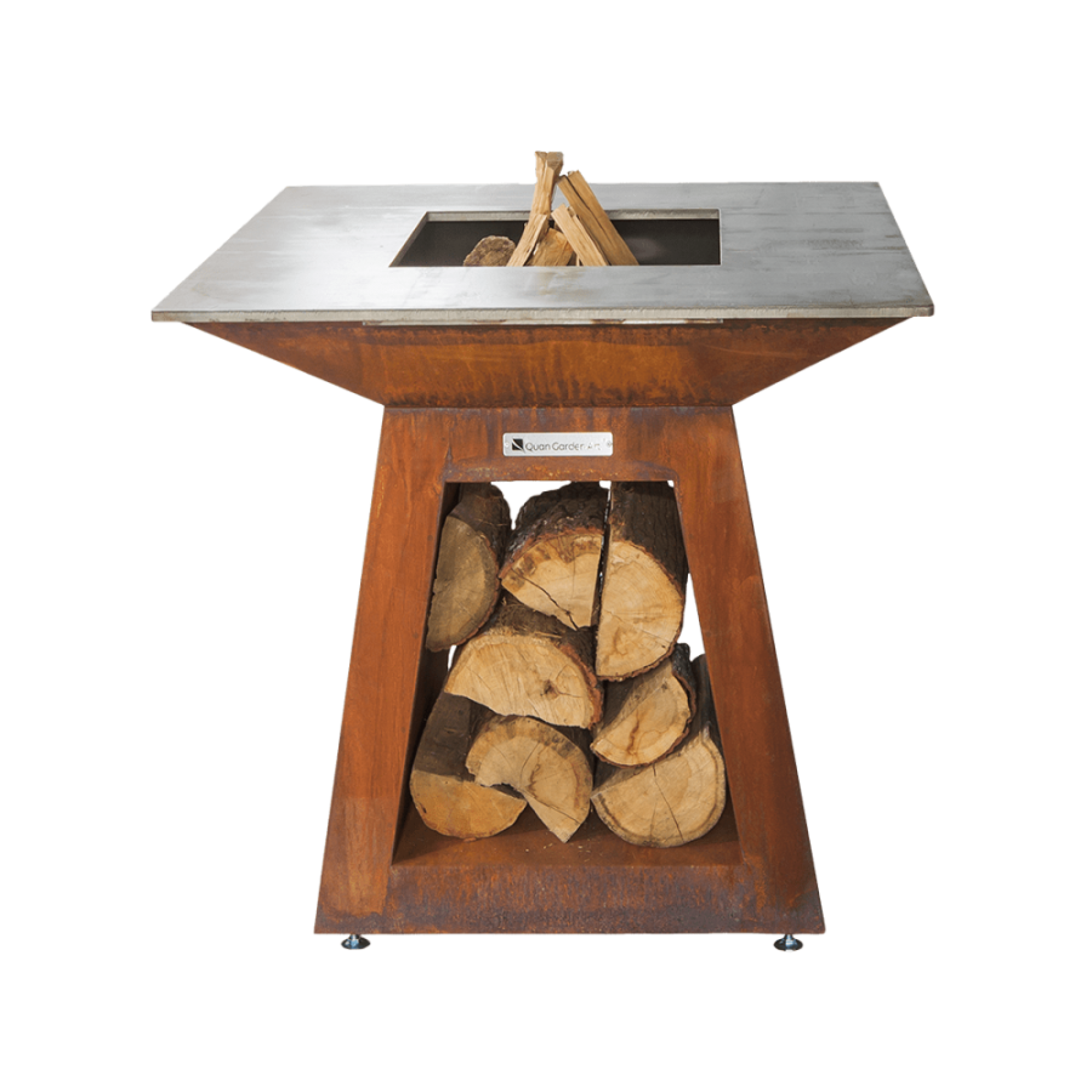 Гриль-вогнище Quan Premium Medium, коричневий QN91007 - 1 - Robinzon.ua