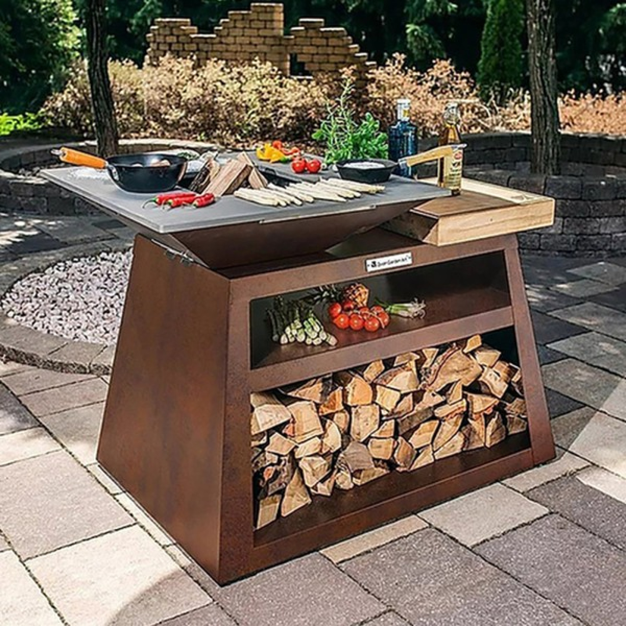 Гриль-Очаг Quan Medium Island, коричневый QN90048. - 1 - Robinzon.ua