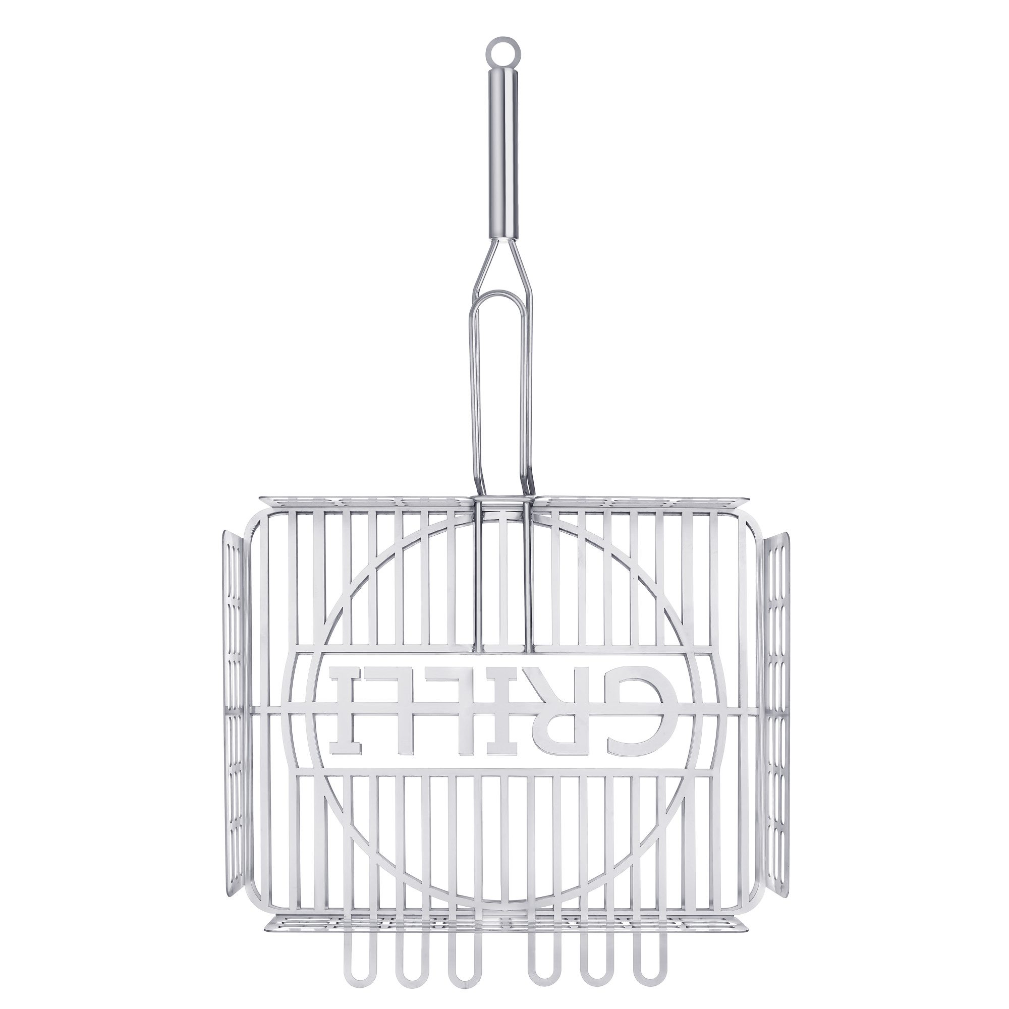 Решітка-гриль для барбекю з харчової нержавіючої сталі 1.5мм 42*32см GRILLI 777767 - 3 - Robinzon.ua