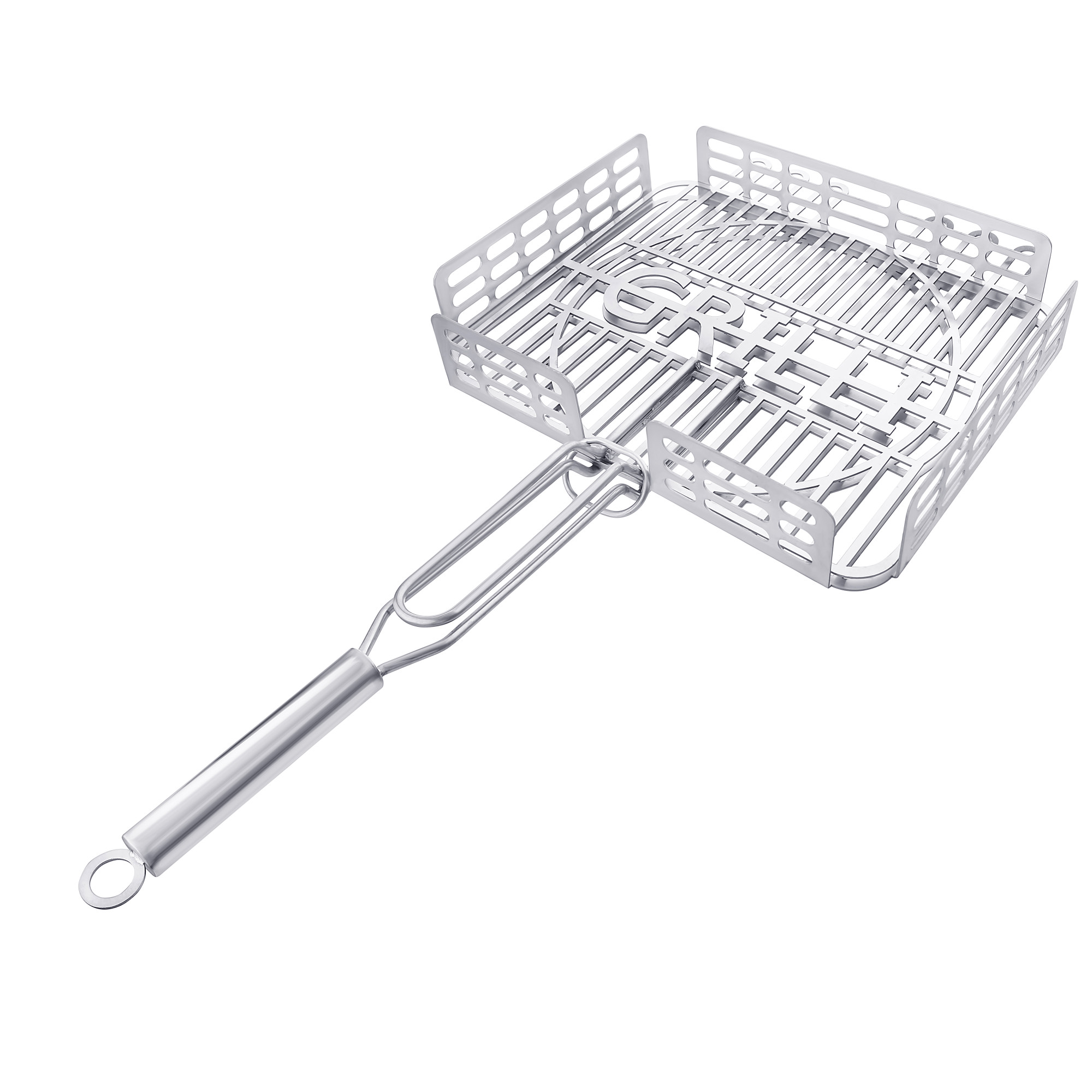 Решетка-гриль для барбекю из пищевой нержавеющей стали 1.5мм 31*26см GRILLI 777766. - 2 Решетка-гриль для барбекю из пищевой нержавеющей стали 1.5мм 31*26см GRILLI 777766. - 2 - Robinzon.ua