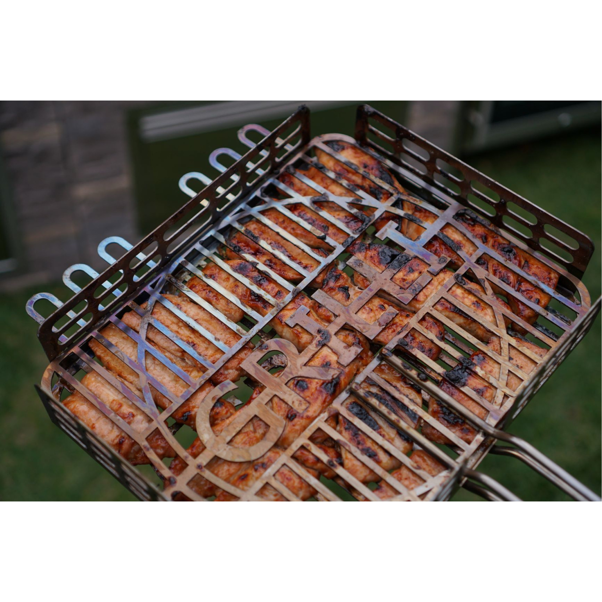 Решетка-гриль для барбекю из пищевой нержавеющей стали 1.5мм 31*26см GRILLI 777766. - 5 Решетка-гриль для барбекю из пищевой нержавеющей стали 1.5мм 31*26см GRILLI 777766. - 5 - Robinzon.ua