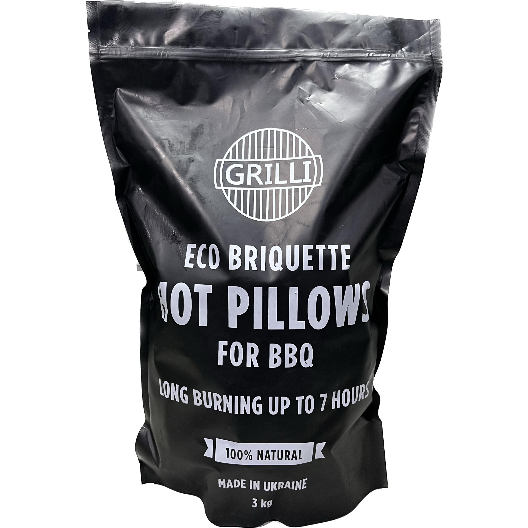 Деревно-вугільний екобрикет Hot Pillows 3 кг GRILLI 777777 - 5 - Robinzon.ua