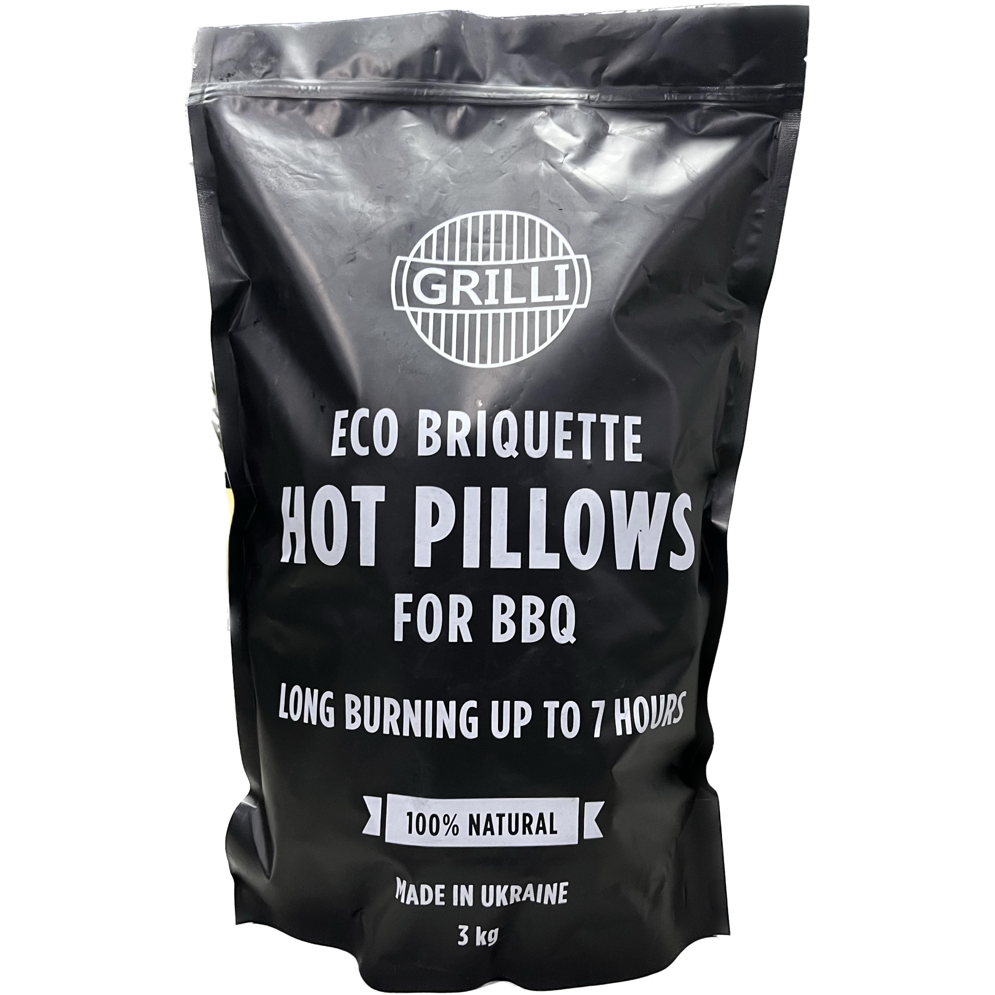 Деревно-вугільний екобрикет Hot Pillows 3 кг GRILLI 777777 - 6 - Robinzon.ua
