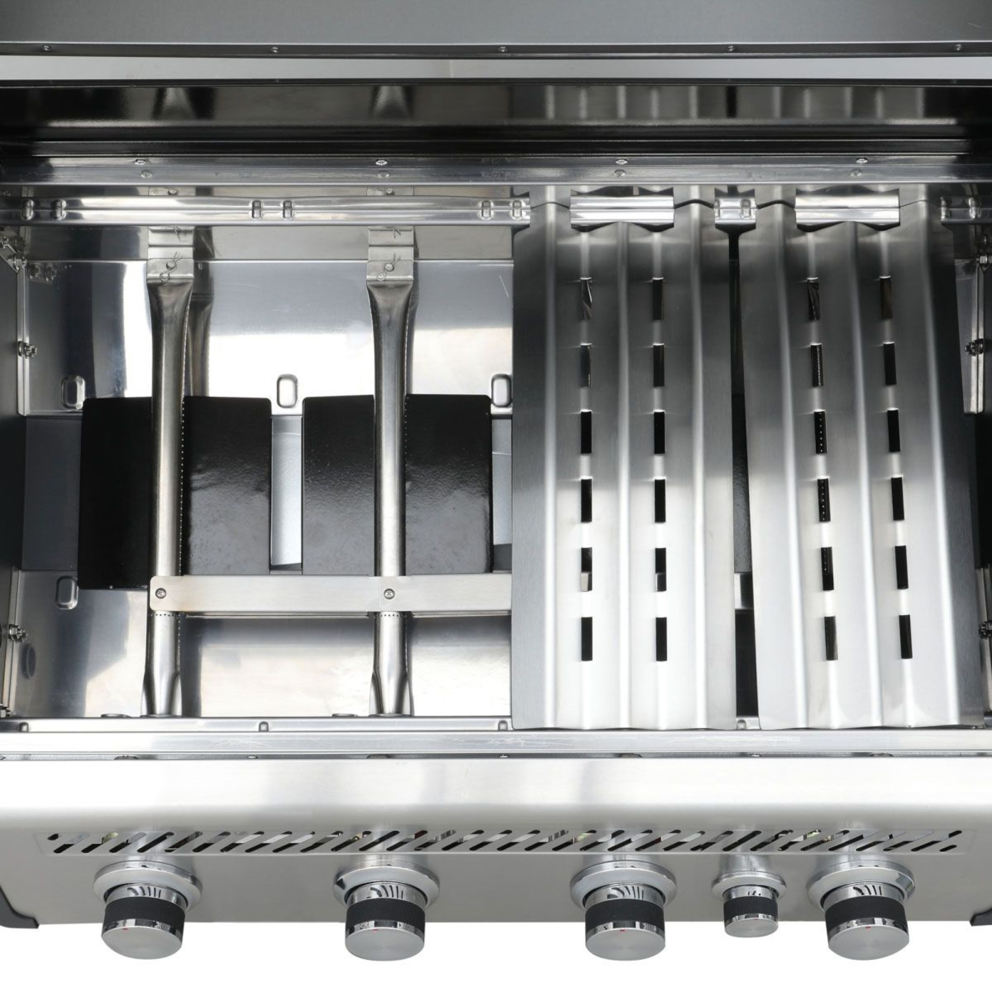 Вбудований газовий гриль SANTOS Free S-410 Black, з заднім пальником, чорний 890666 - 2 - Robinzon.ua