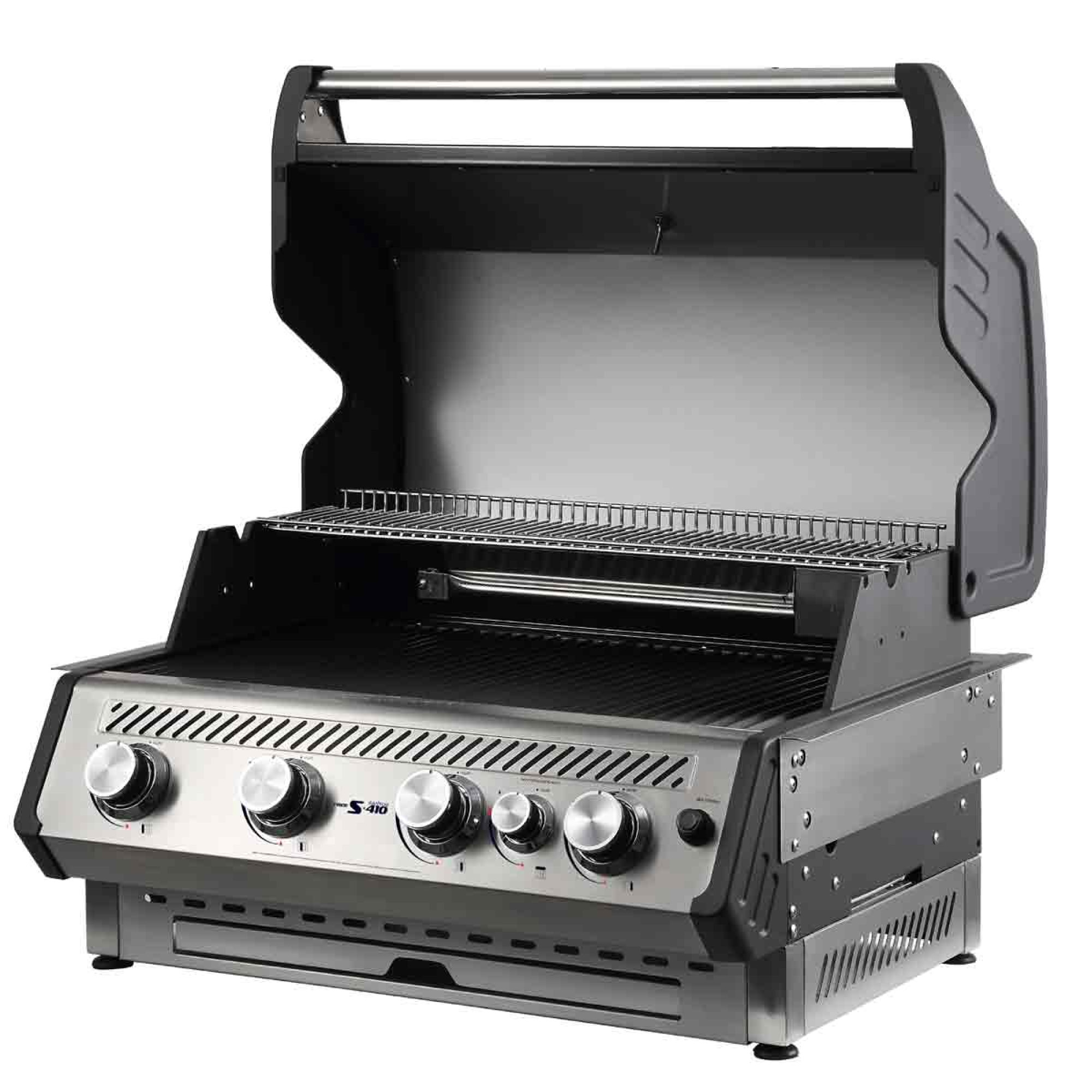 Вбудований газовий гриль SANTOS Free S-410 Black, з заднім пальником, чорний 890666 - 5 - Robinzon.ua