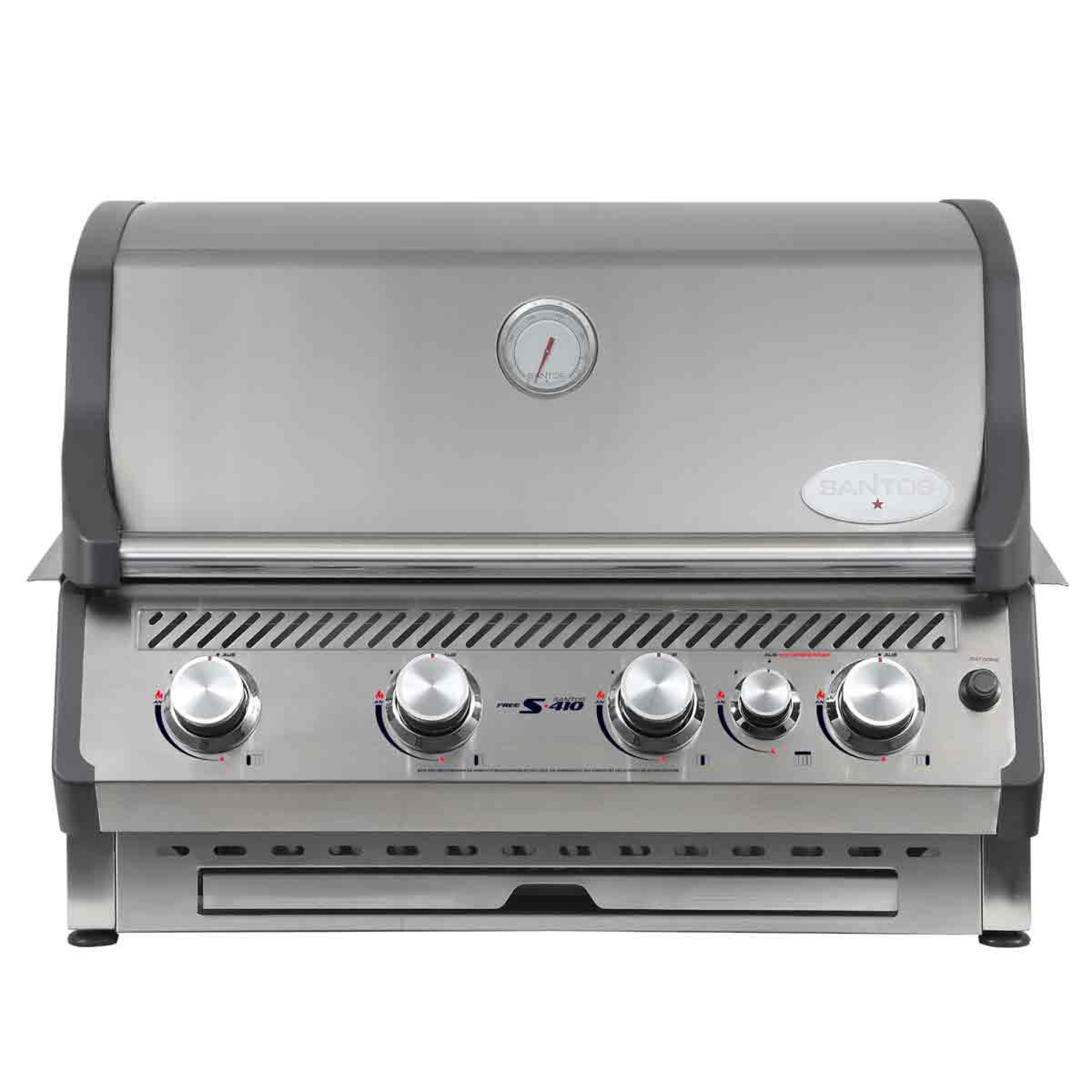 Вбудований газовий гриль SANTOS Free S-410, з заднім пальником, нержавіюча сталь 890673 - Robinzon.ua