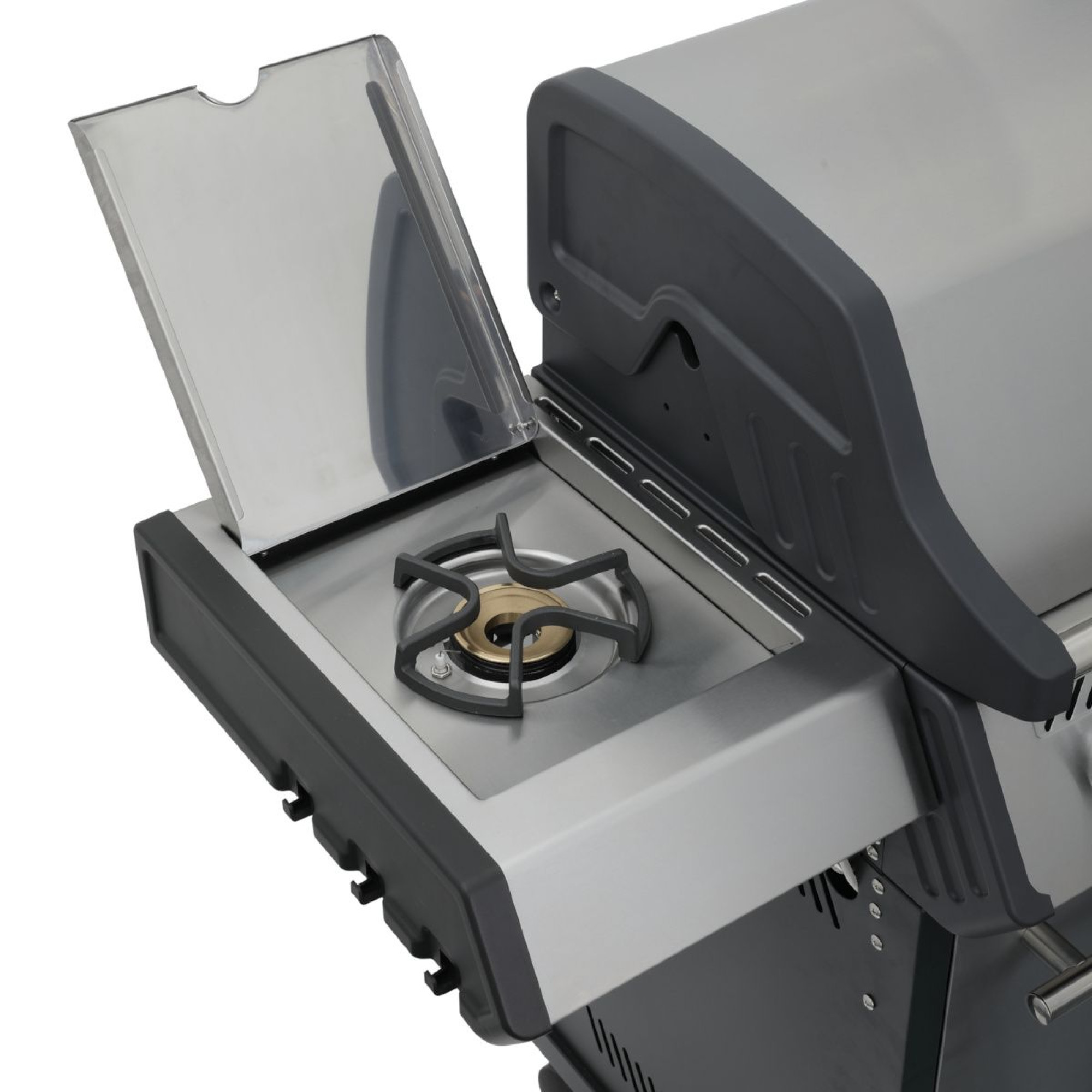 Газовый гриль SANTOS S-401, с боковым горелкой, нержавеющая сталь 900266. - 5 - Robinzon.ua