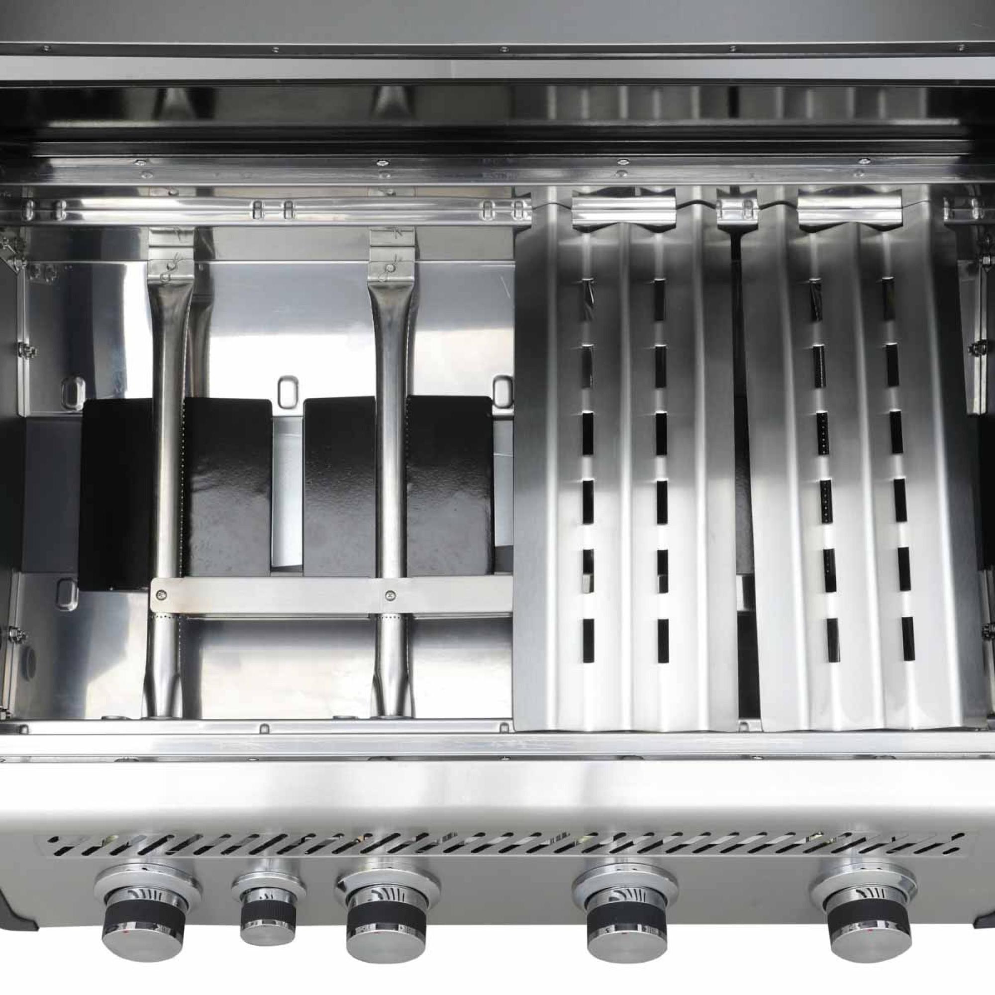 Газовий гриль SANTOS S-418 Black, з бічним і заднім пальниками, чорний 900297 - 3 - Robinzon.ua