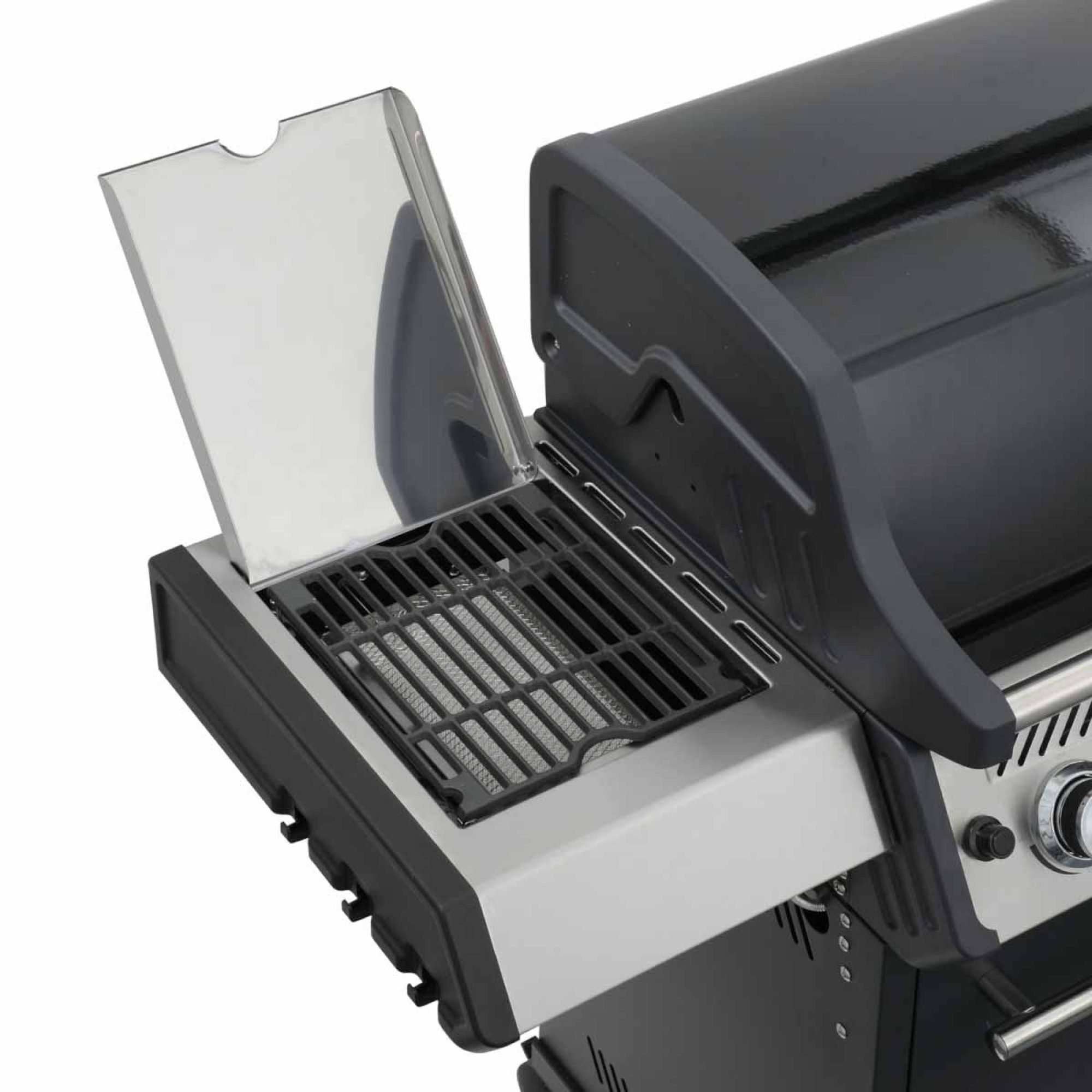 Газовий гриль SANTOS S-418 Black, з бічним і заднім пальниками, чорний 900297 - 2 - Robinzon.ua