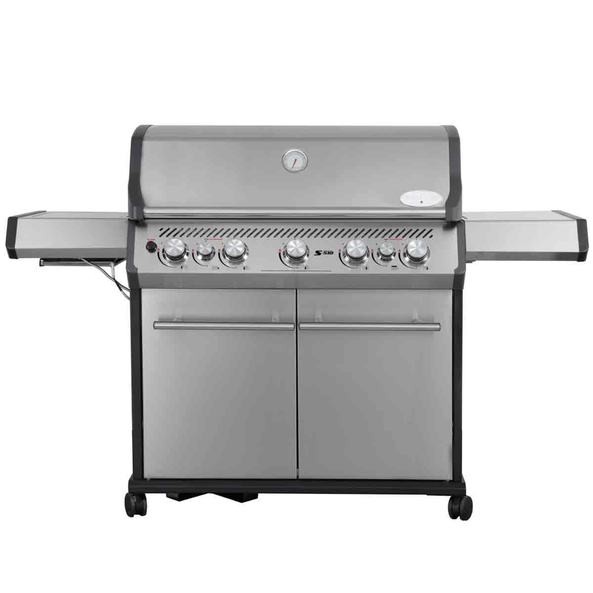 Газовий гриль SANTOS S-518, з бічним і заднім пальниками, нержавіюча сталь 890604 - Robinzon.ua