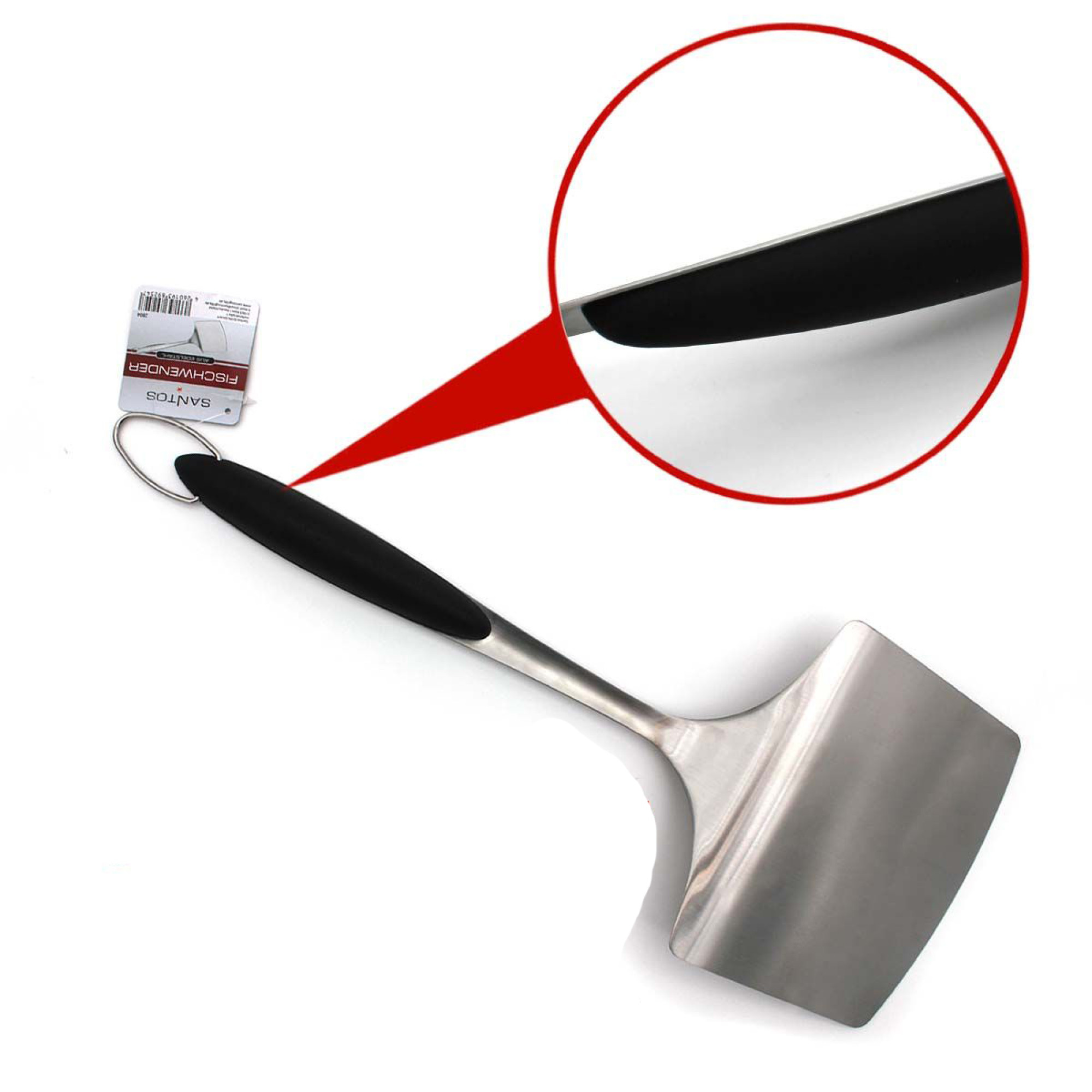 Лопатка для перевертання риби SANTOS, нержавіюча сталь 2804 - 3 - Robinzon.ua