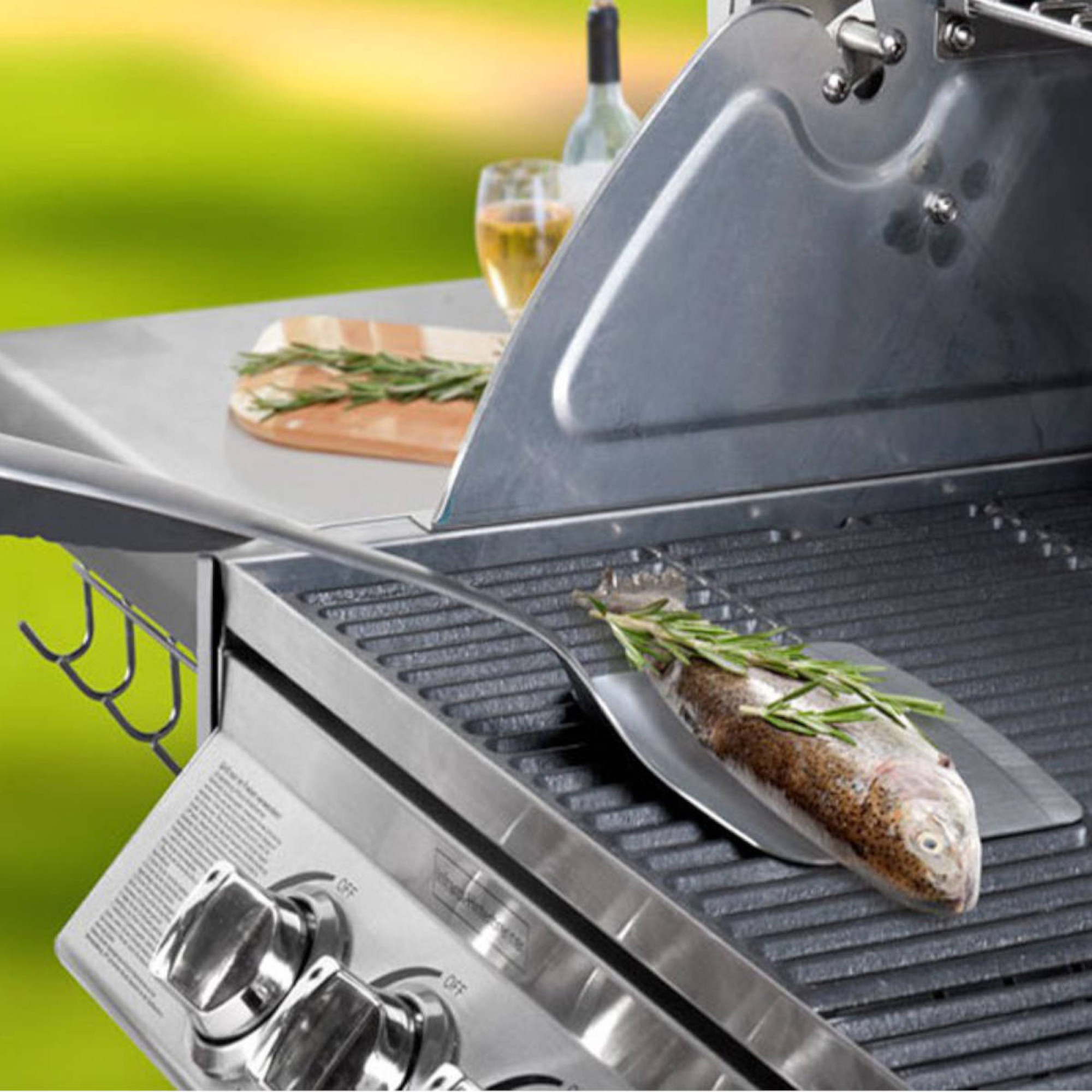 Лопатка для перевертання риби SANTOS, нержавіюча сталь 2804 - 1 - Robinzon.ua