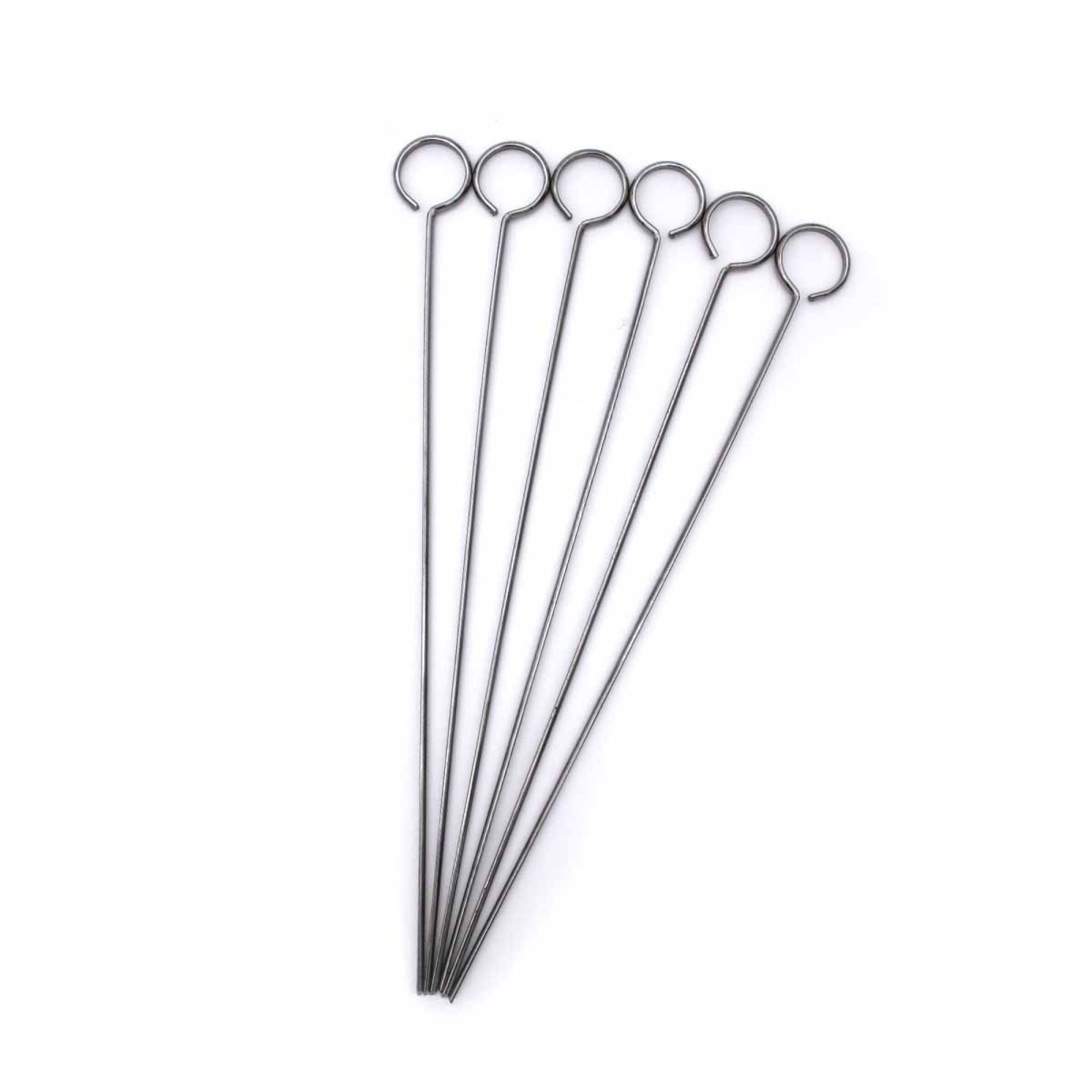 Набор шампуров с подставкой SANTOS, 6 шт, складная подставка, нержавеющая сталь 890109. - 1 Набор шампуров с подставкой SANTOS, 6 шт, складная подставка, нержавеющая сталь 890109. - 1 - Robinzon.ua