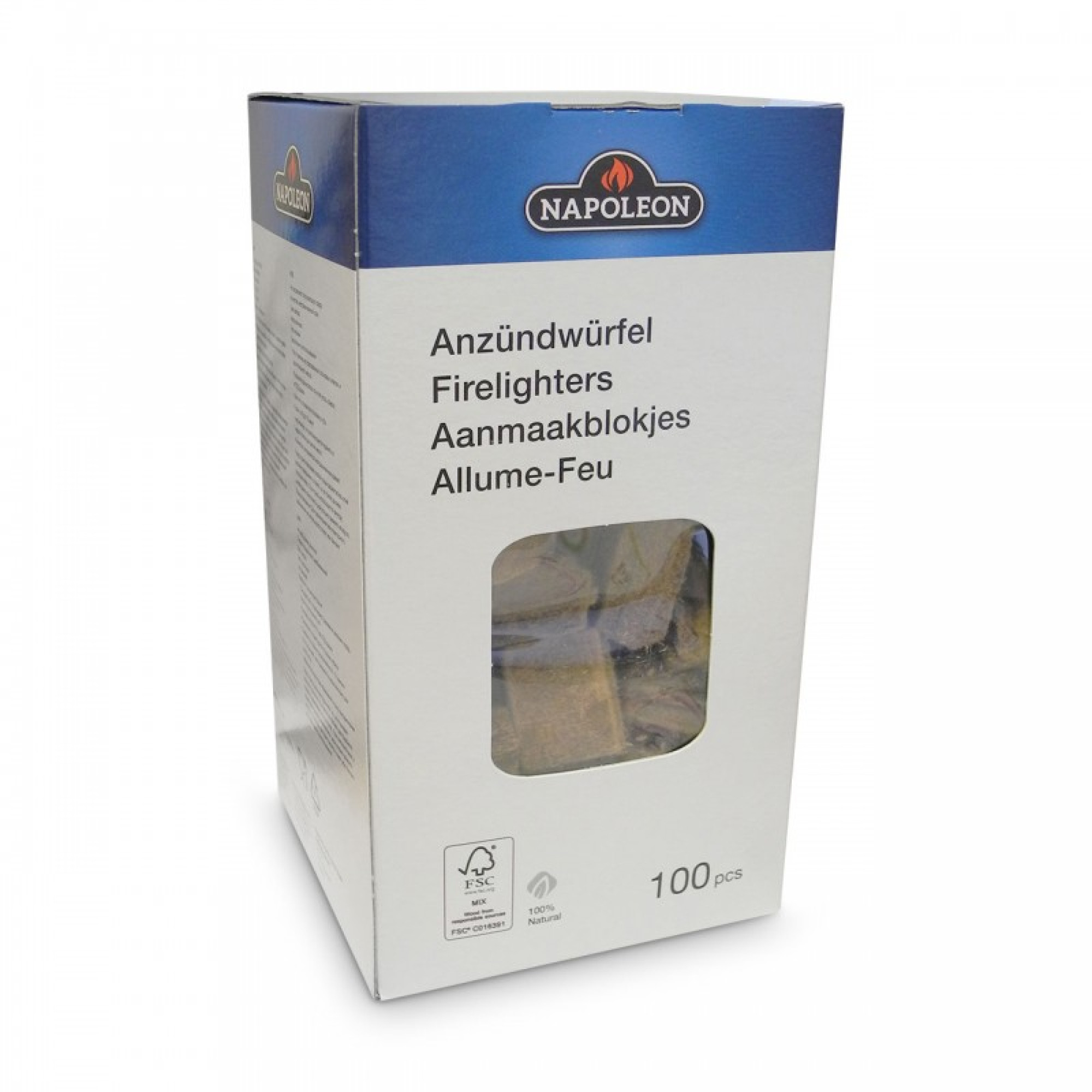 Бездимні екологічні кубики для розпалювання Napoleon, 100 шт - 67050 - 1 - Robinzon.ua