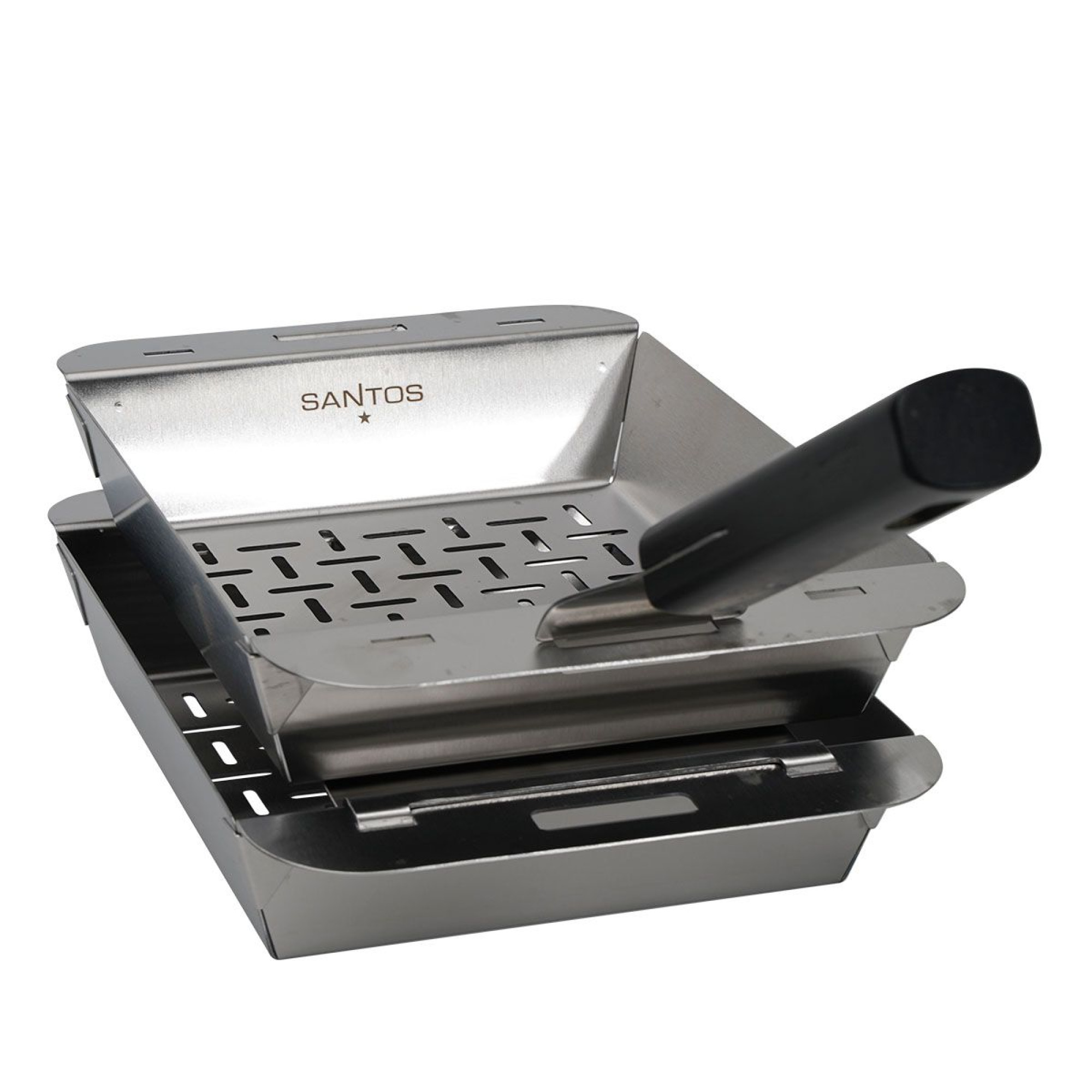 Набір вок-кошиків для гриля SANTOS, нержавіюча сталь 237253 - 2 - Robinzon.ua