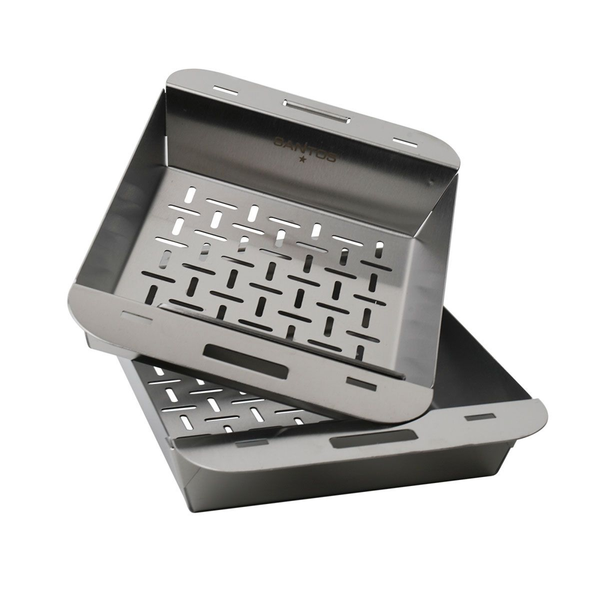 Набір вок-кошиків для гриля SANTOS, нержавіюча сталь 237253 - 3 - Robinzon.ua