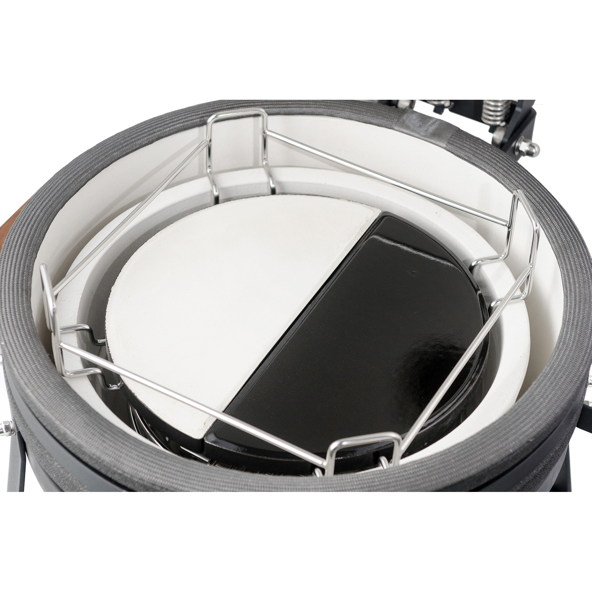 Керамічний вугільний гриль Kamado S 5 в 1 з системою BBQ Block Fire GRILLI 733777 - 6 - Robinzon.ua