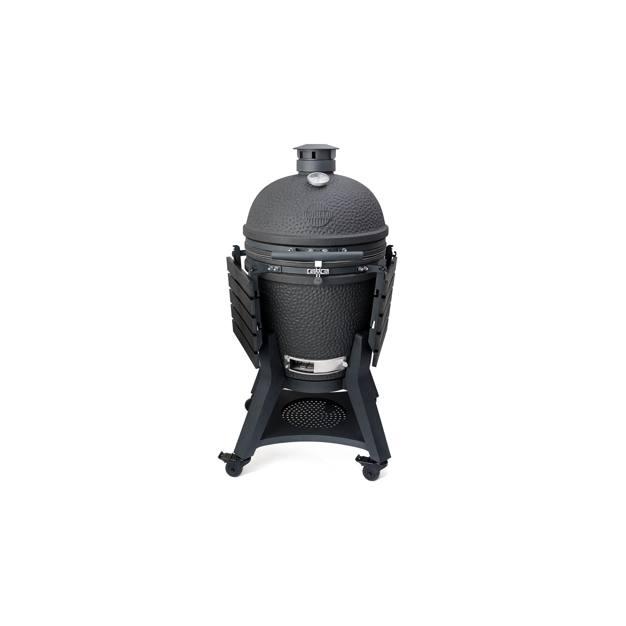 Керамічний вугільний гриль Kamado L 5 в 1 з системою BBQ Block Fire GRILLI 749777 - Robinzon.ua