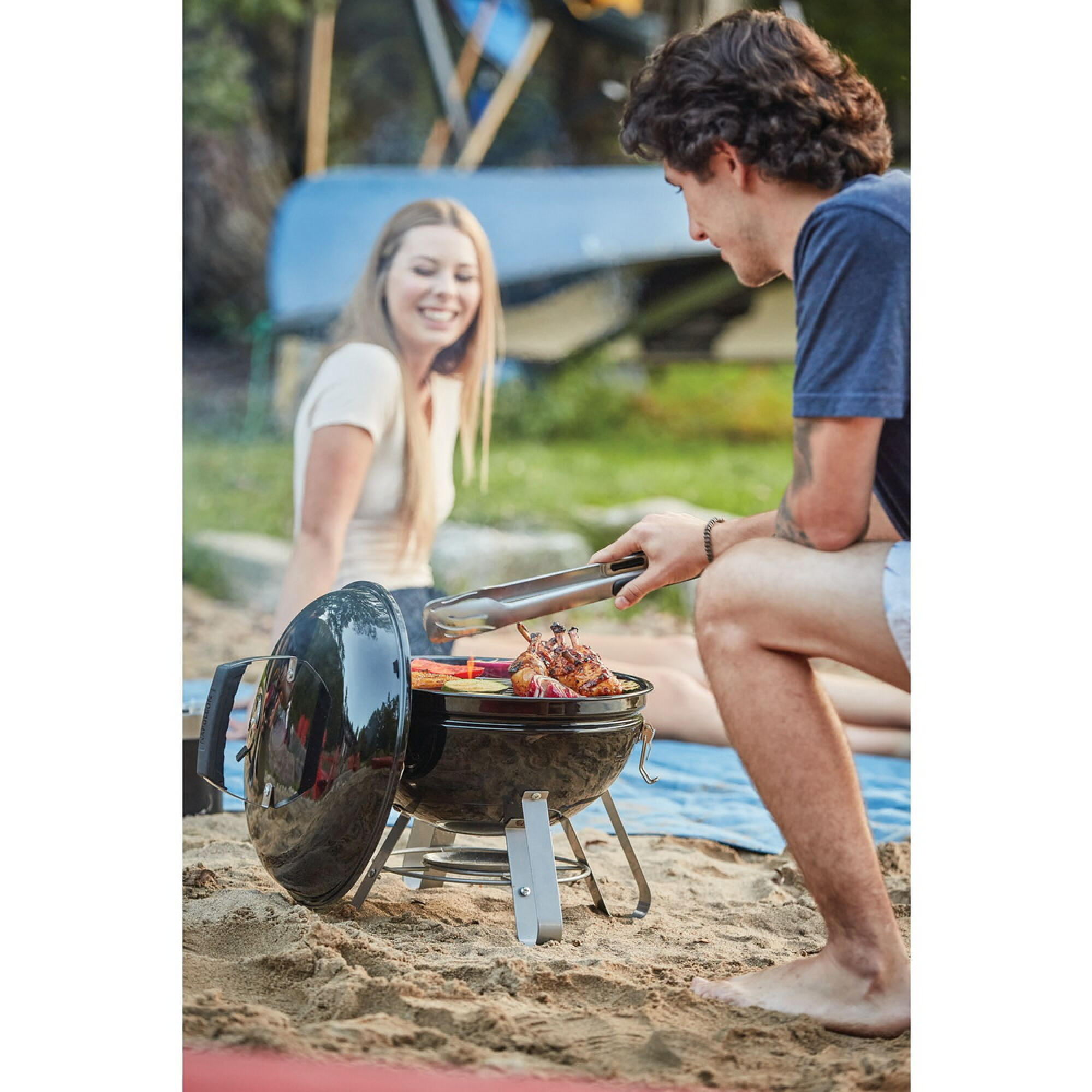 Вугільний портативний гриль 37 см Napoleon Premium Kettle NK14K-LEG-3 - 6 - Robinzon.ua