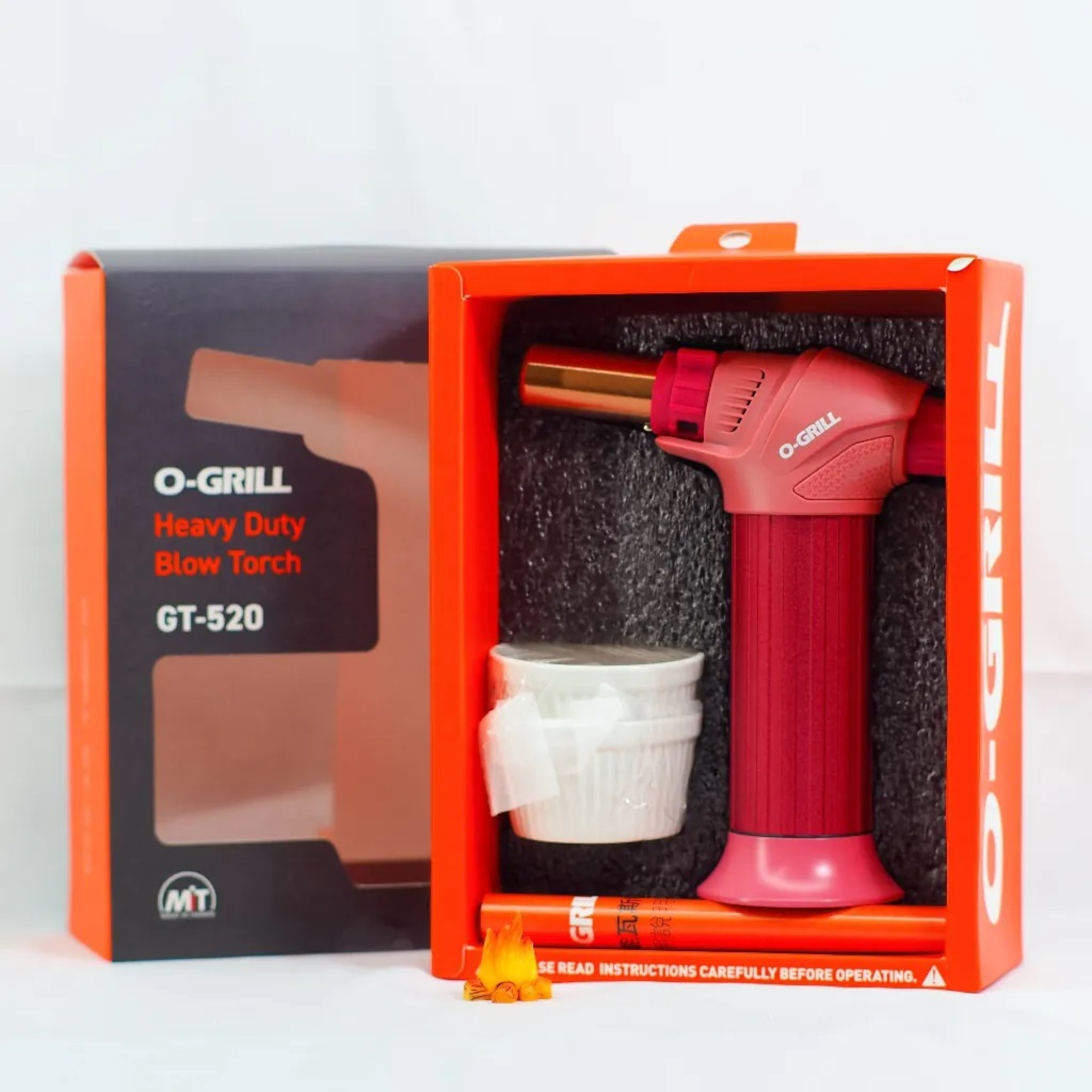 Газовий пальник O-GRILL Premium GT 520 карамель, з 2-ма керамічними формами 888218 - 2 - Robinzon.ua