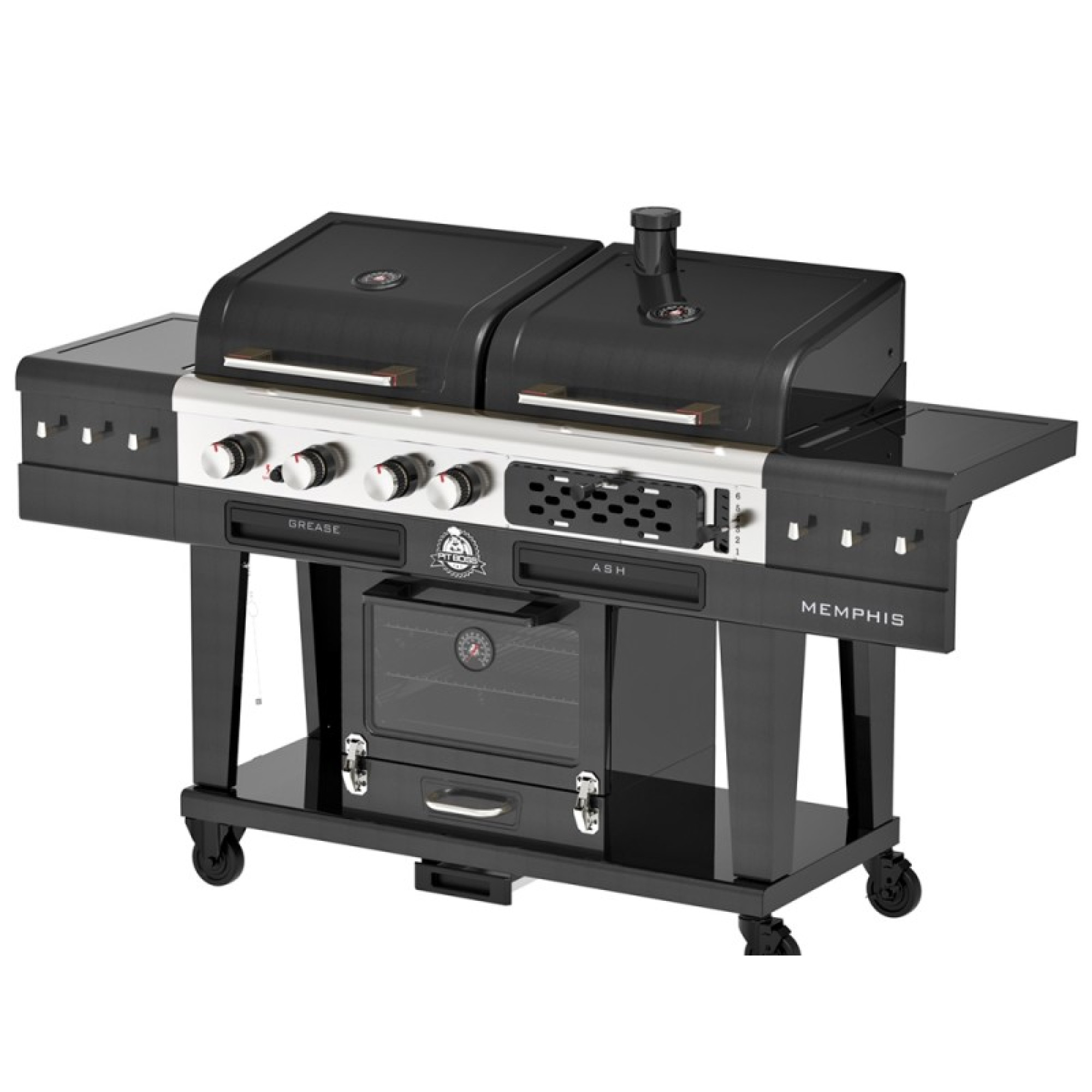 Комбінований гриль Pit Boss Memphis Ultimate 2.0 Combo угільно-газовий з коптильною камерою 11064 - 2 - Robinzon.ua