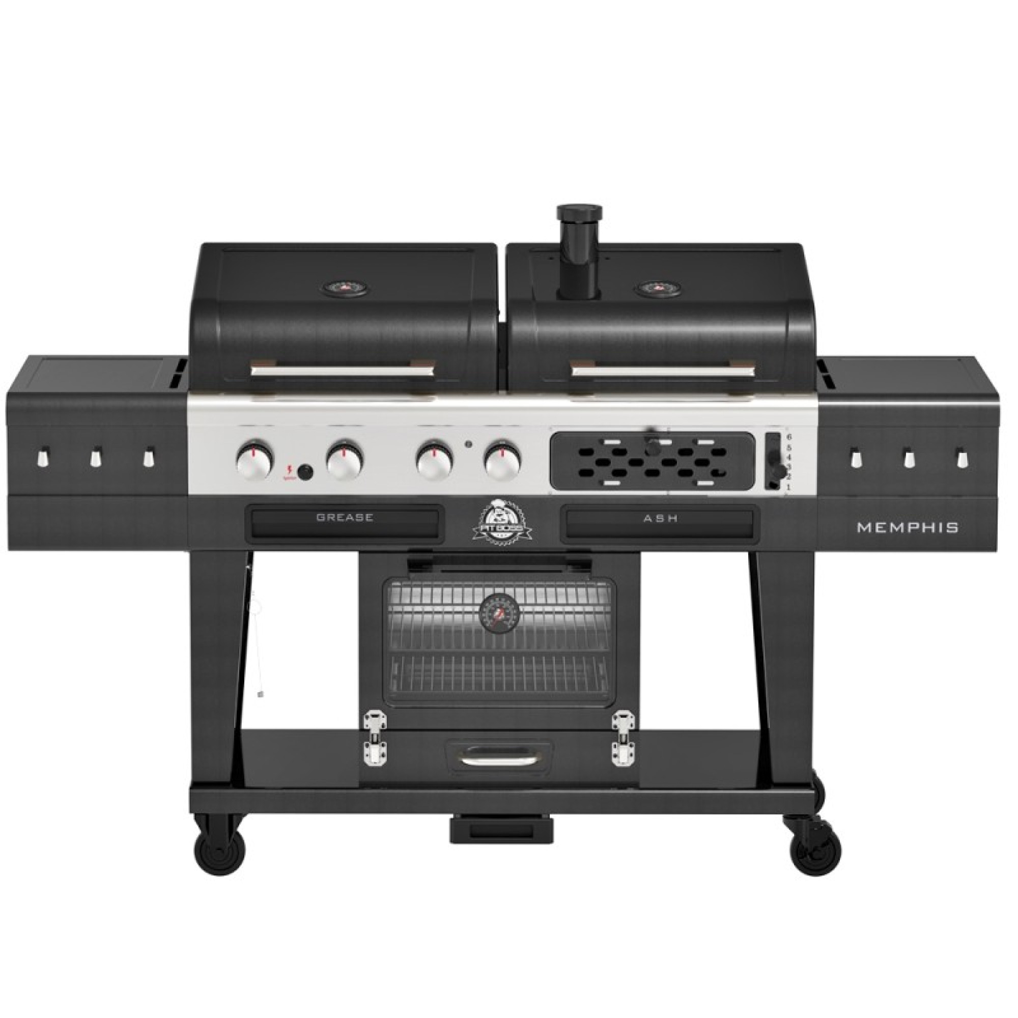 Комбінований гриль Pit Boss Memphis Ultimate 2.0 Combo угільно-газовий з коптильною камерою 11064 - Robinzon.ua