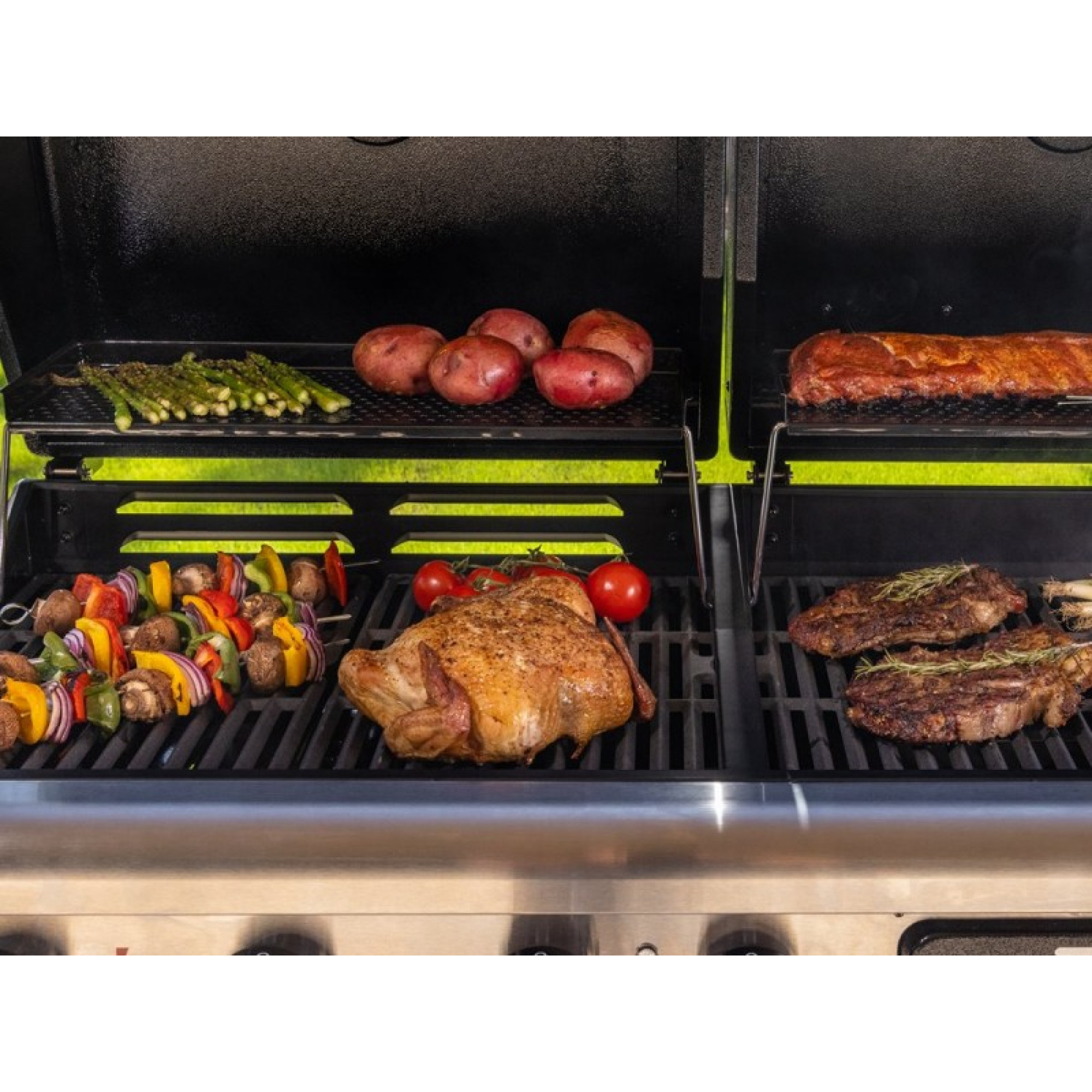 Комбінований гриль Pit Boss Memphis Ultimate 2.0 Combo угільно-газовий з коптильною камерою 11064 - 5 - Robinzon.ua