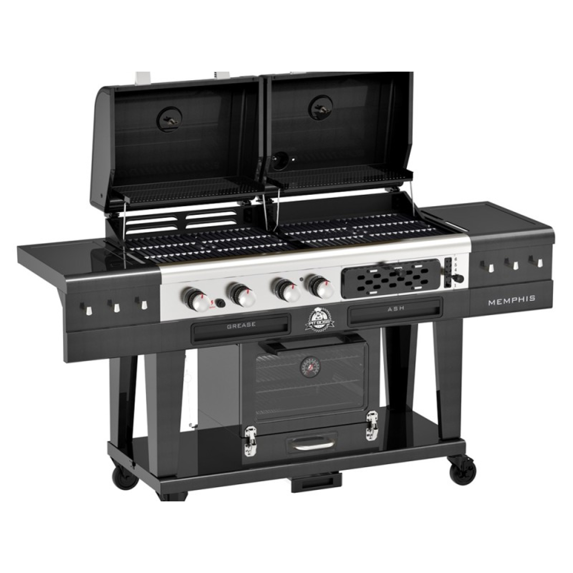 Комбінований гриль Pit Boss Memphis Ultimate 2.0 Combo угільно-газовий з коптильною камерою 11064 - 1 - Robinzon.ua