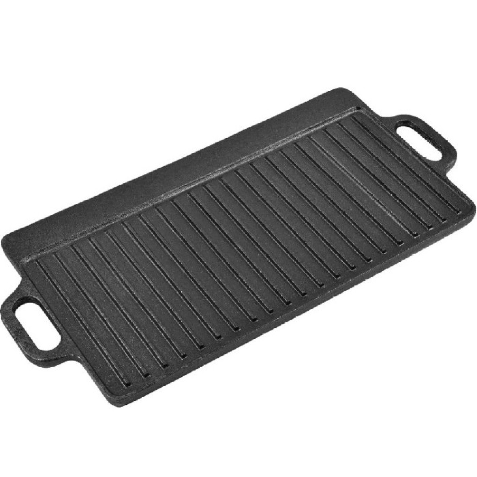 Чугунная сковорода-гриль с ручками 40х20х1,5 см GRILLI 777181. - Robinzon.ua