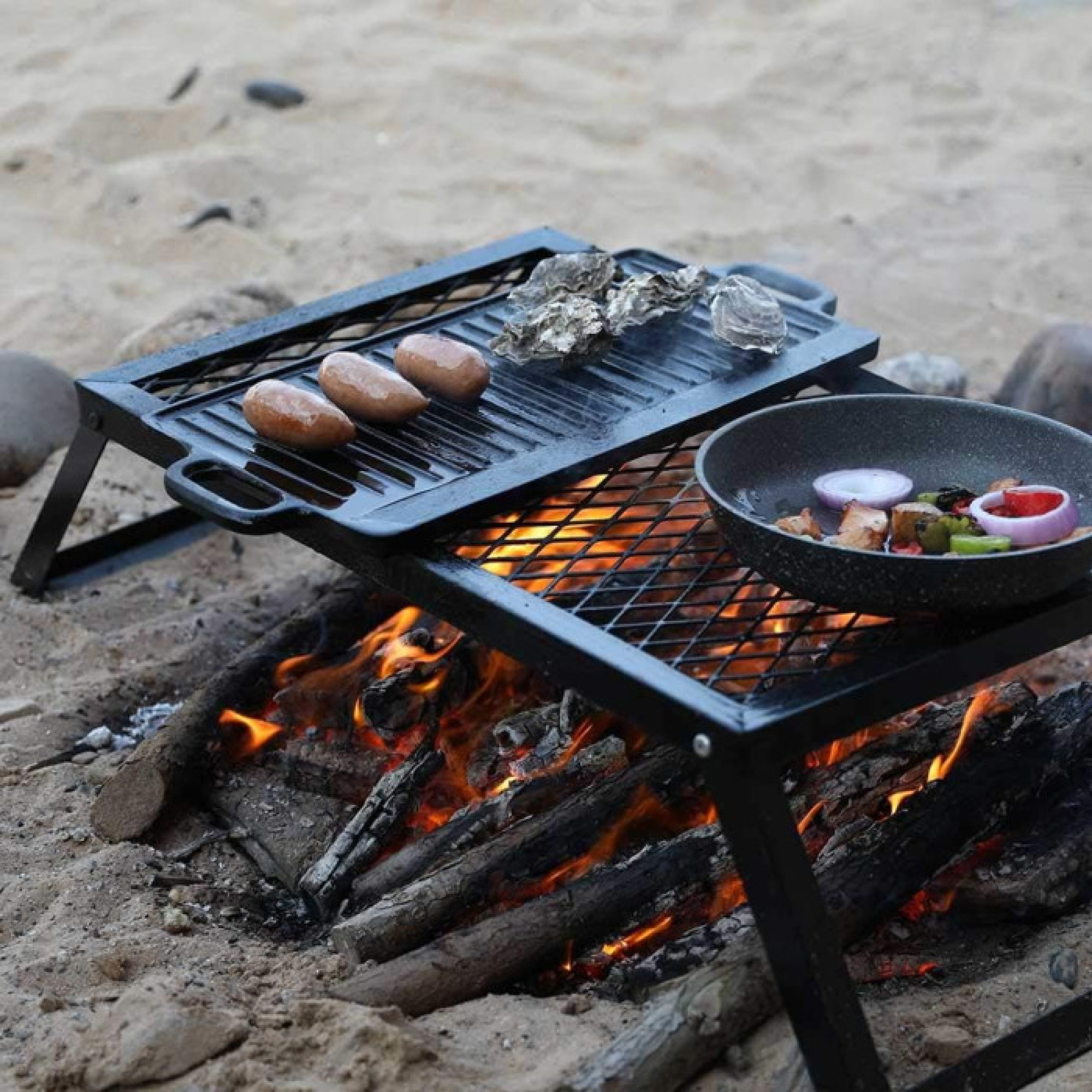 Чавунная плита-планча с ручками 51х23х1,5 см GRILLI 777183. - 5 Чавунная плита-планча с ручками 51х23х1,5 см GRILLI 777183. - 5 - Robinzon.ua