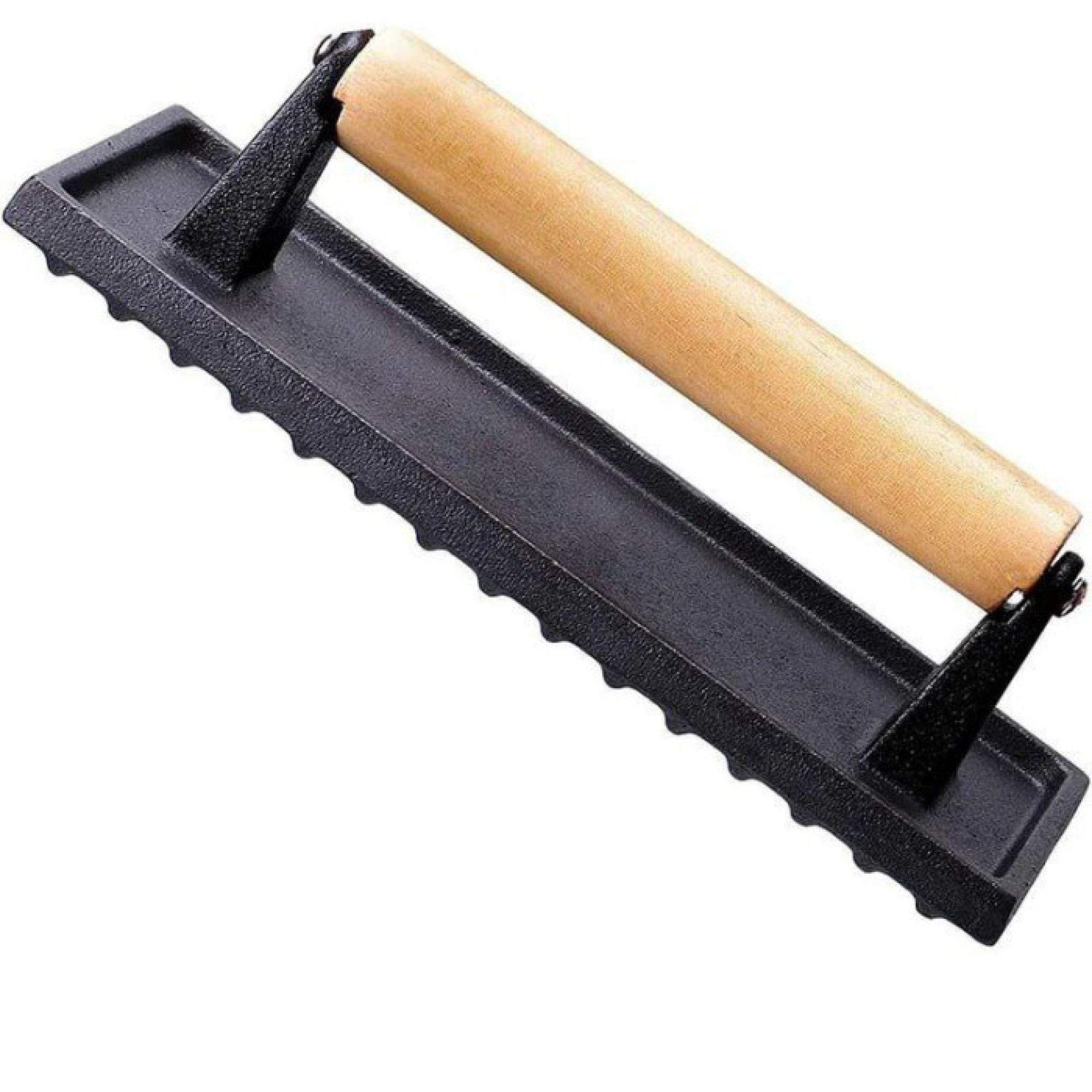 Пресс для мяса чугунный с деревянной ручкой 20х10,5х1 см GRILLI 777184. - 1 - Robinzon.ua