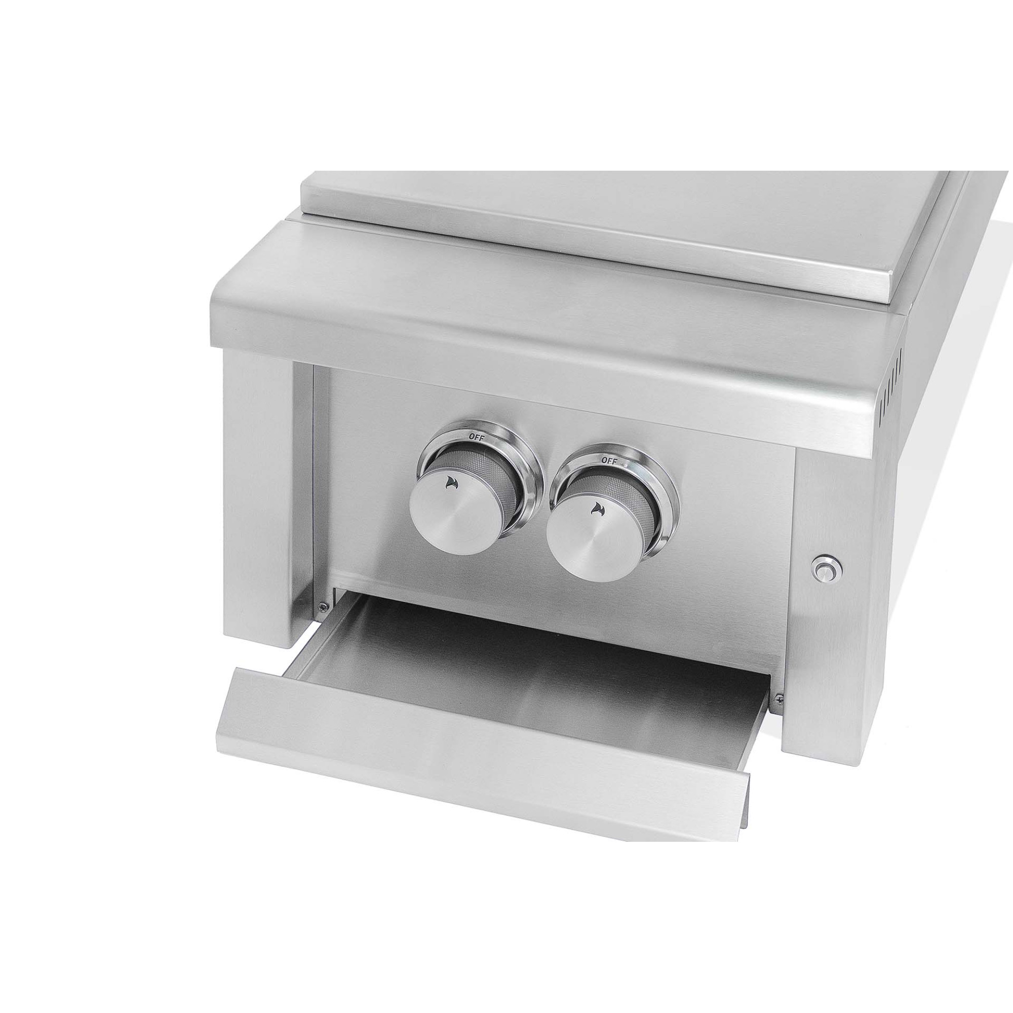 Подвійна вбудована конфорка з кришкою GRILLI 888004 - 2 - Robinzon.ua