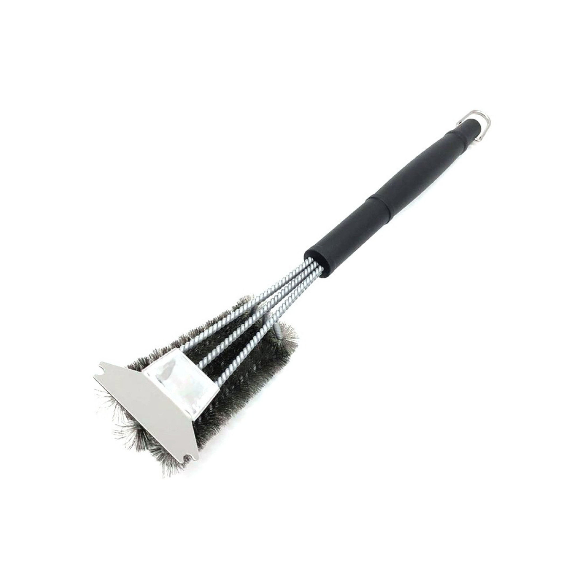 Щётка для гриля трехрядная 2в1 (щётка+скребок) GRILLI 777455. - Robinzon.ua